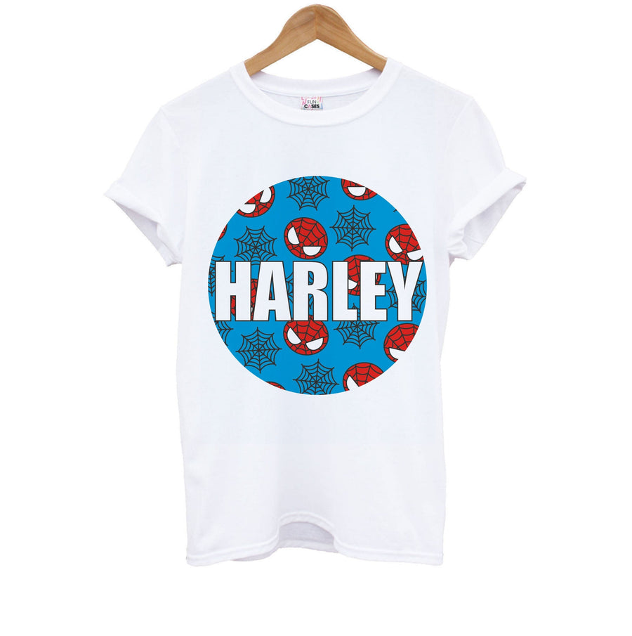 Spiderman And Webs - Personalised Marvel Kids T-Shirt