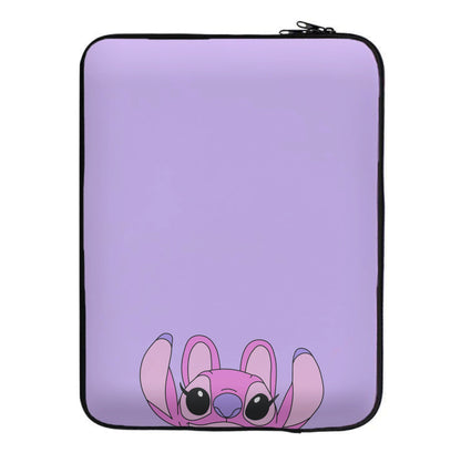 Gazing - Pink Alien Laptop Sleeve