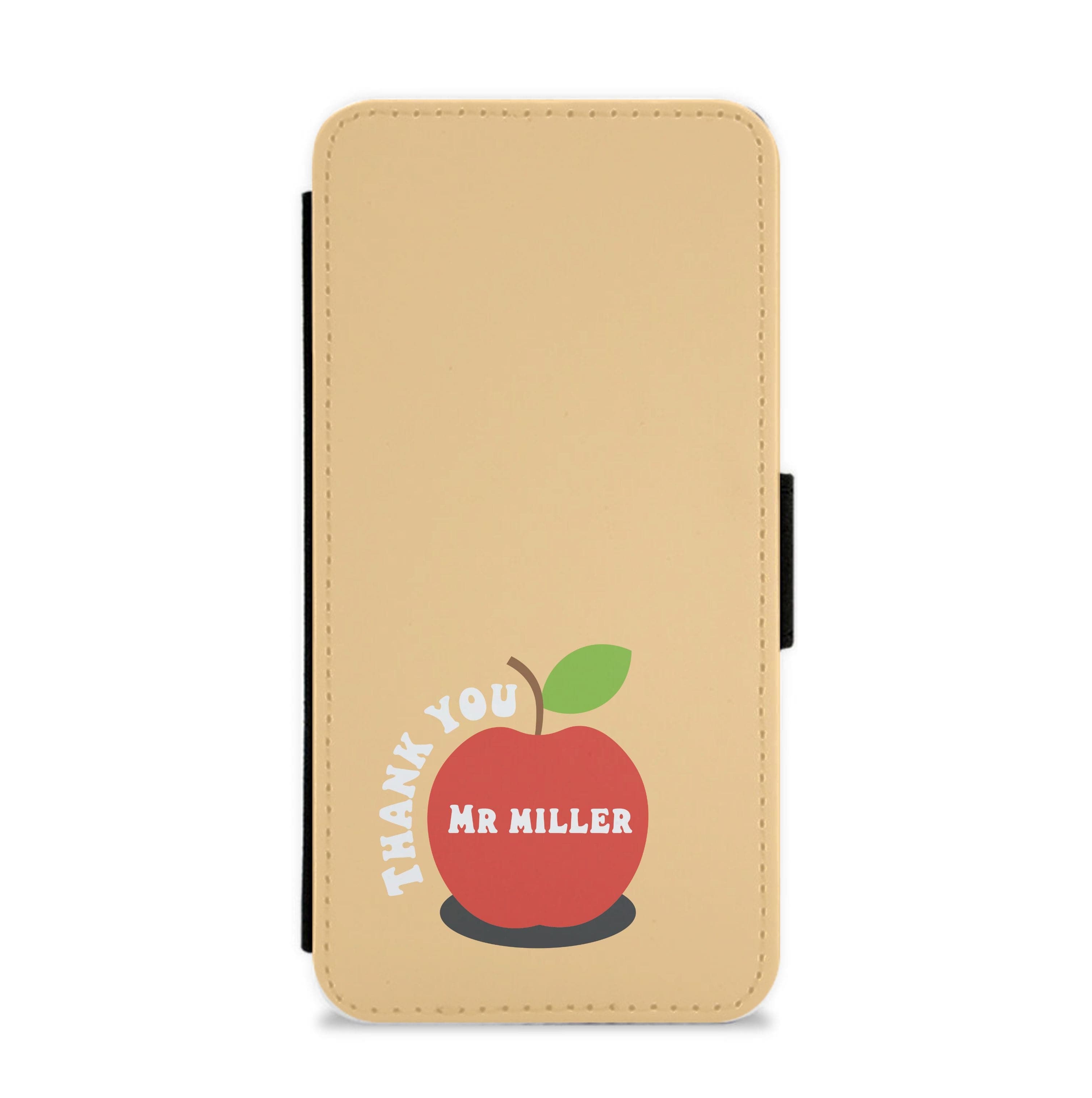 Apple - Personalised Teachers Gift Flip / Wallet Phone Case