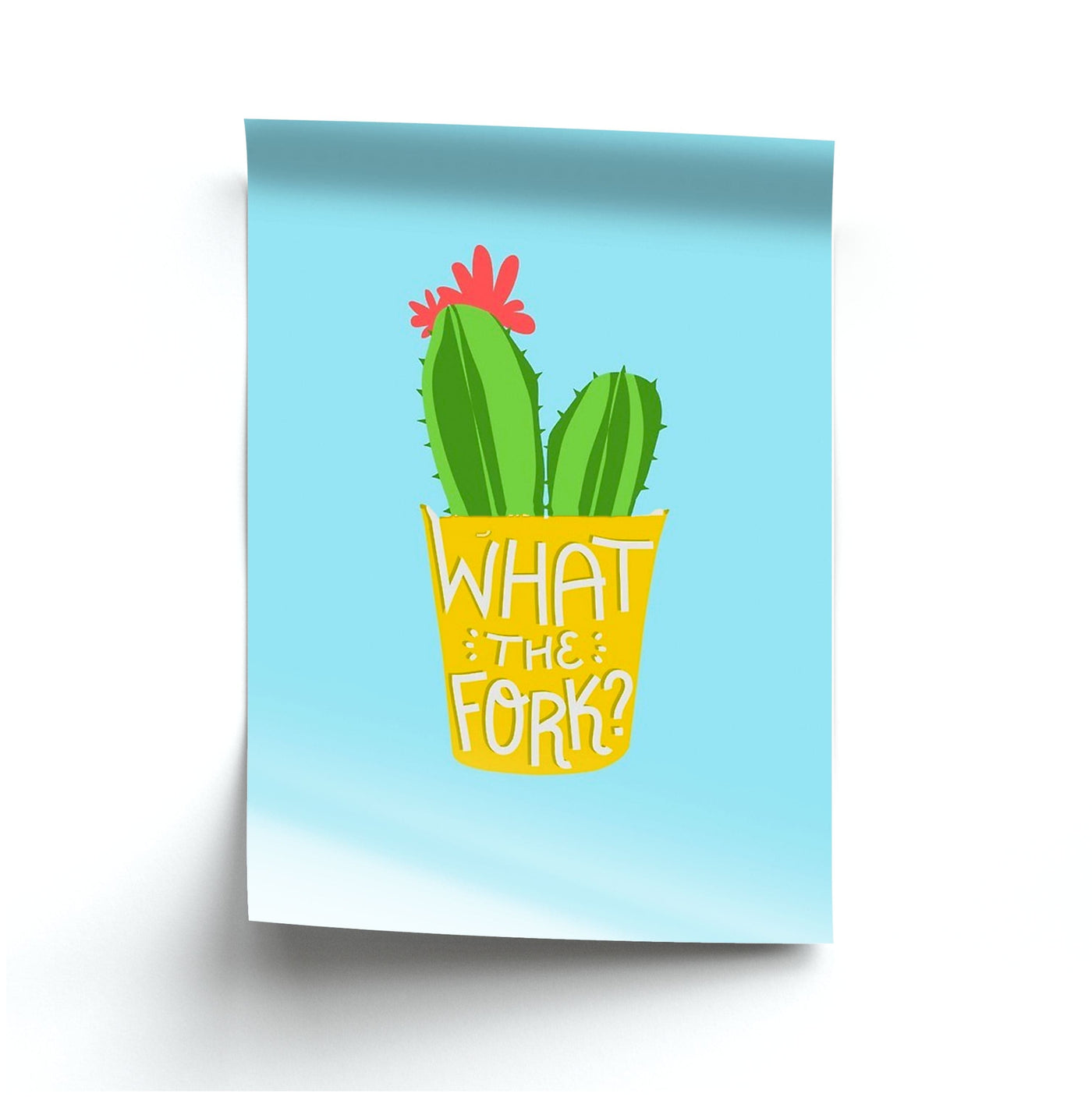 What The Fork Cactus - The Good Place Poster