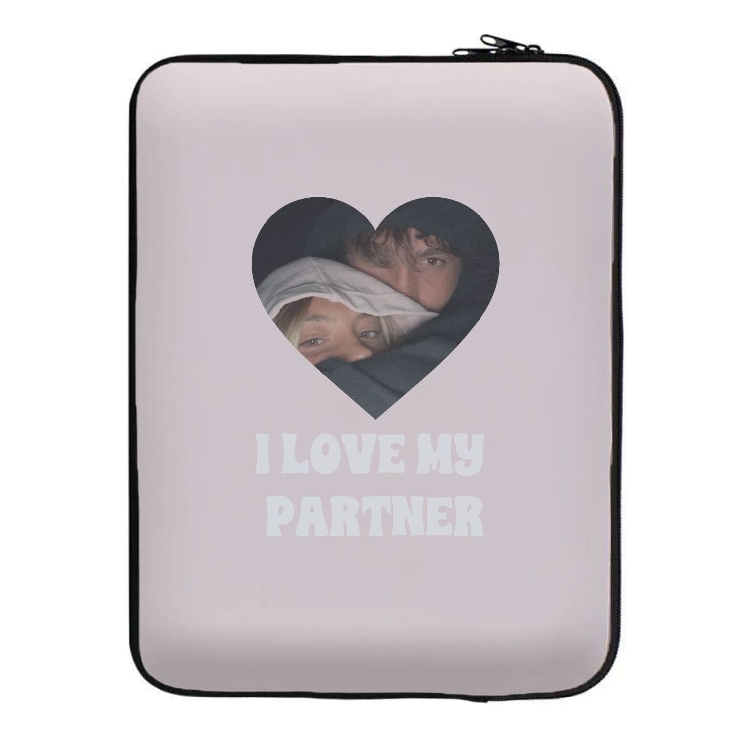 I Love My Partner - Personalised Couples Laptop Sleeve