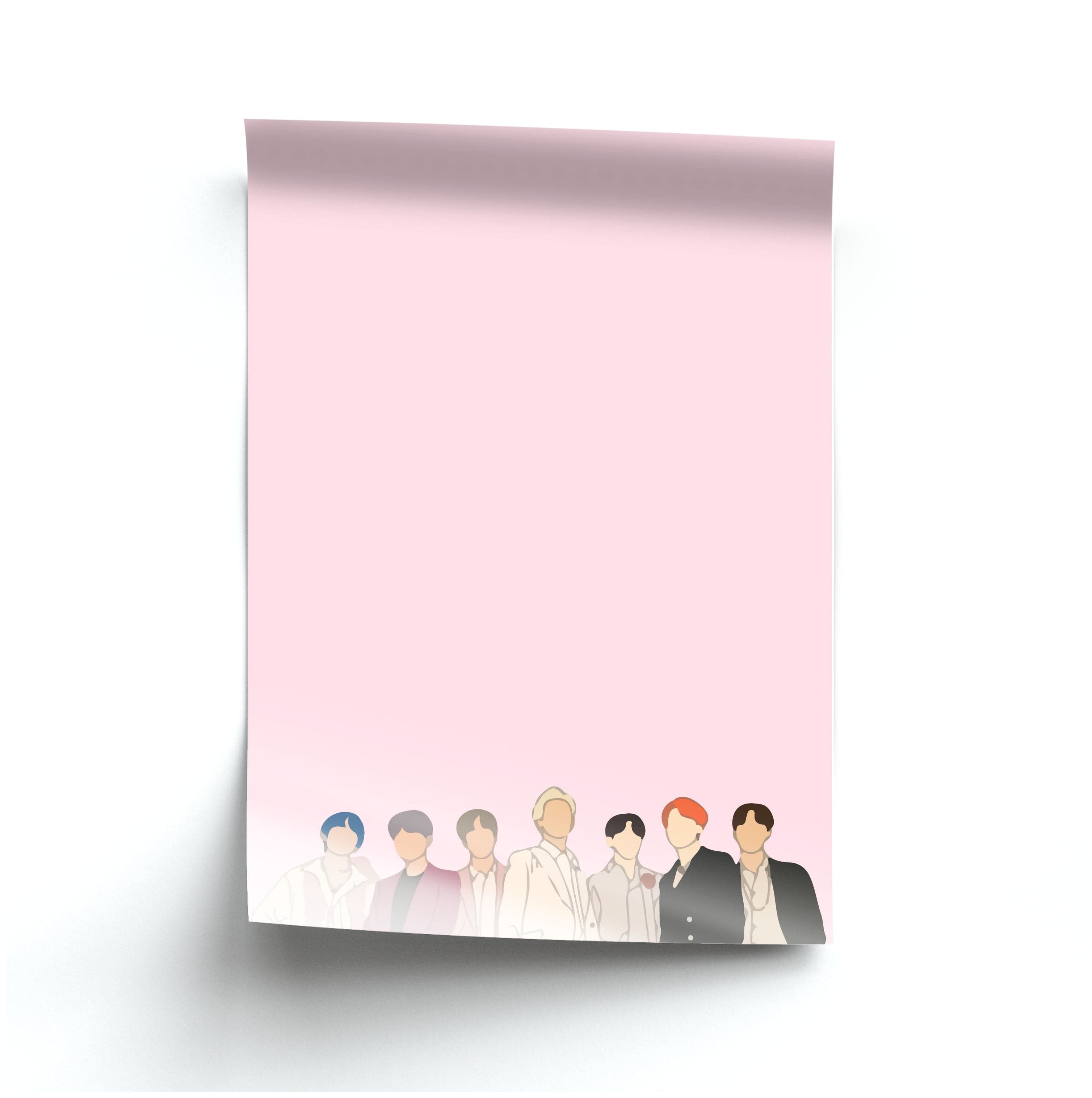 Faceless K-Pop Band Band Poster