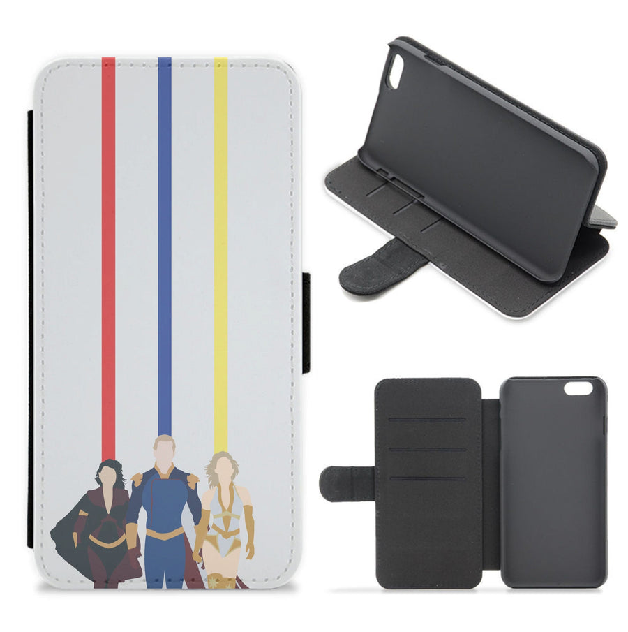 The Three Lines - The Boys Flip / Wallet Phone Case