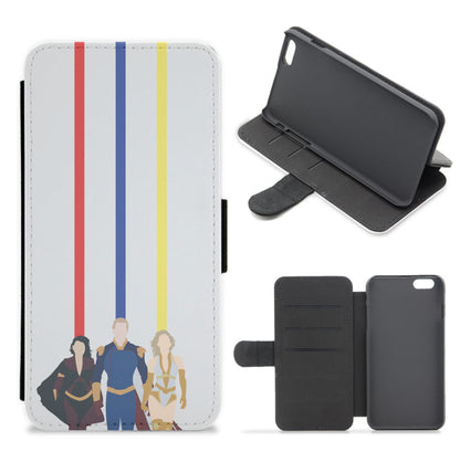 The Three Lines Flip / Wallet Phone Case