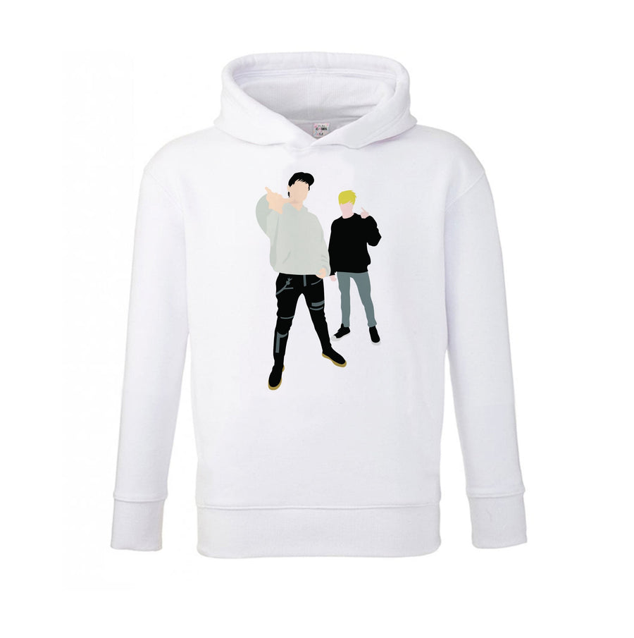 Standing - Sam And Colby Kids Hoodie