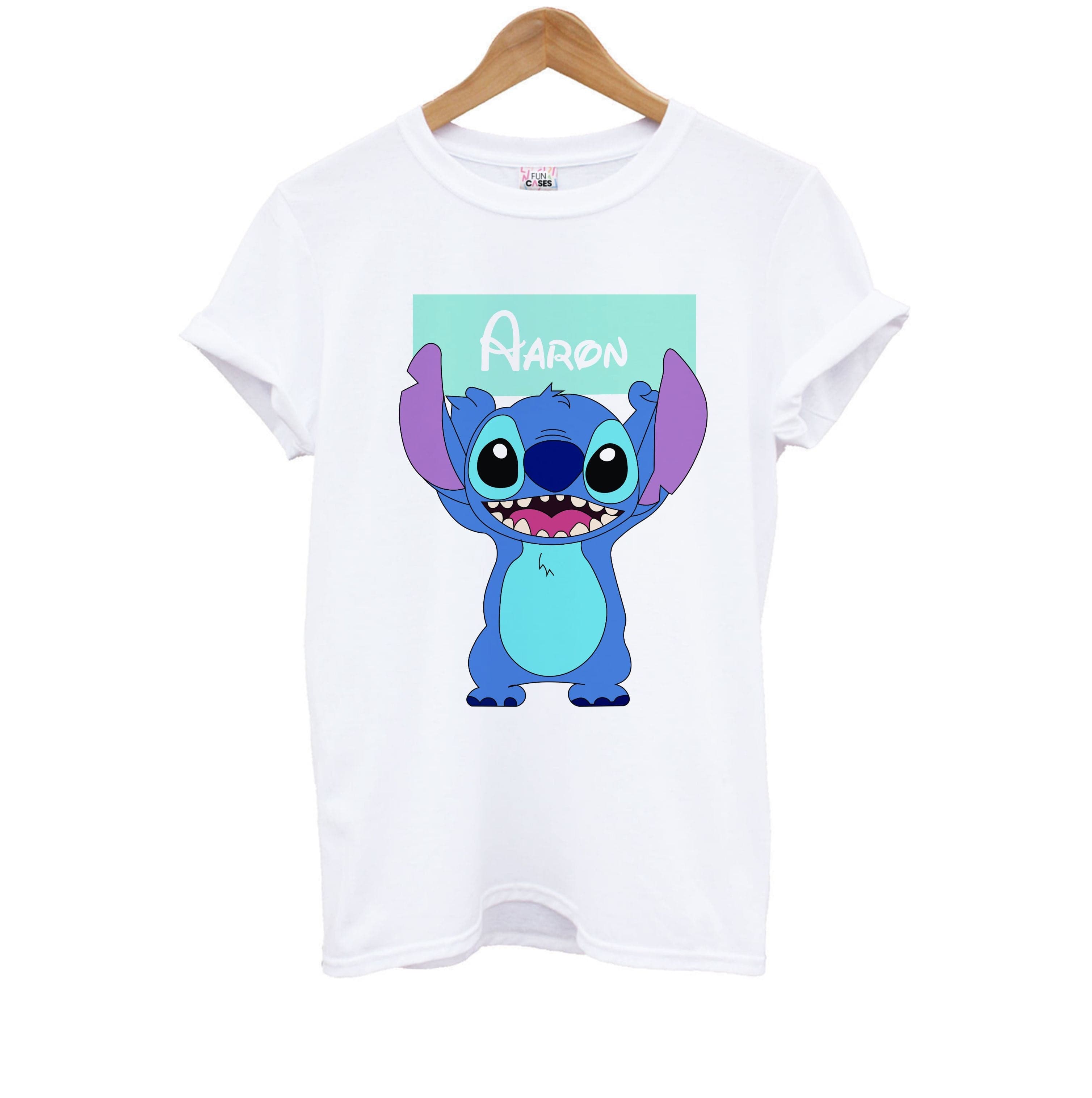 Standing Blue Alien - Personalised Disney Kids T-Shirt