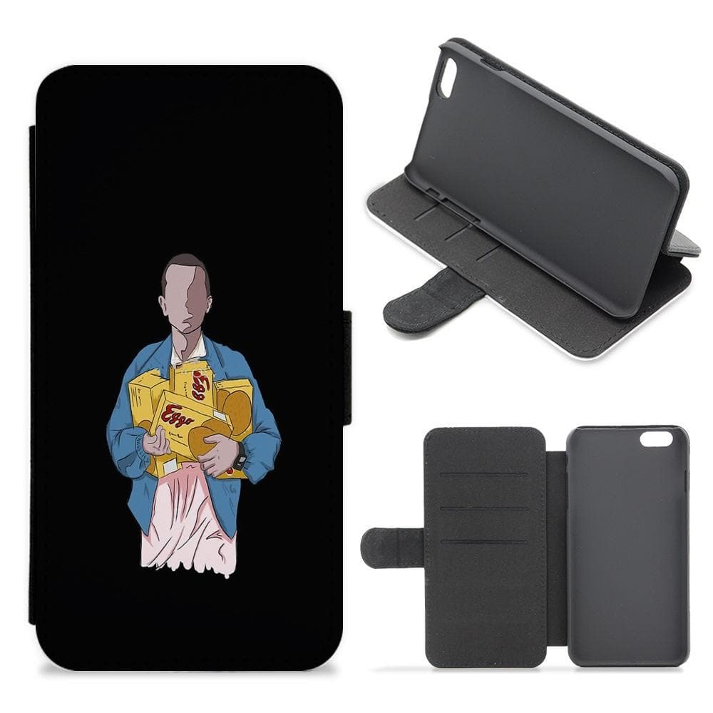 Eleven Faceless Cartoon - Stranger Things Flip / Wallet Phone Case - Fun Cases