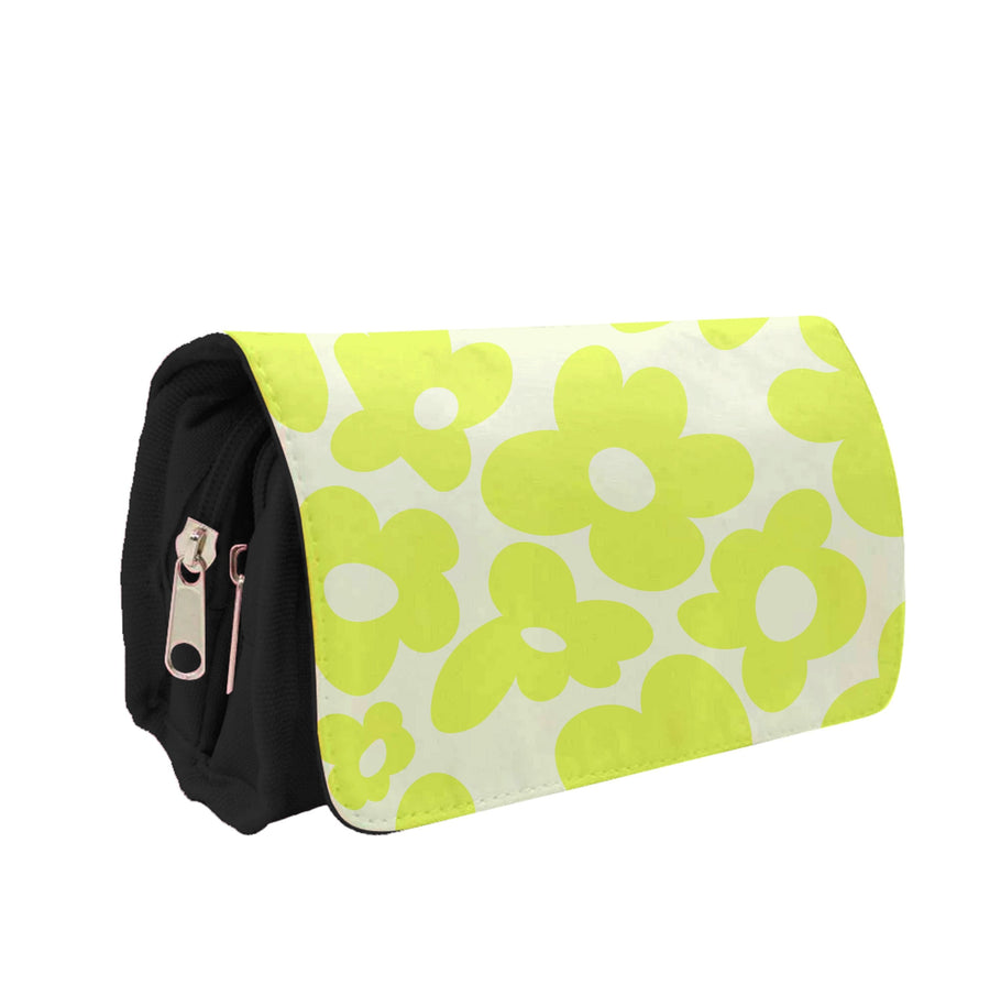Yellow Flowers - Trippy Patterns Pencil Case
