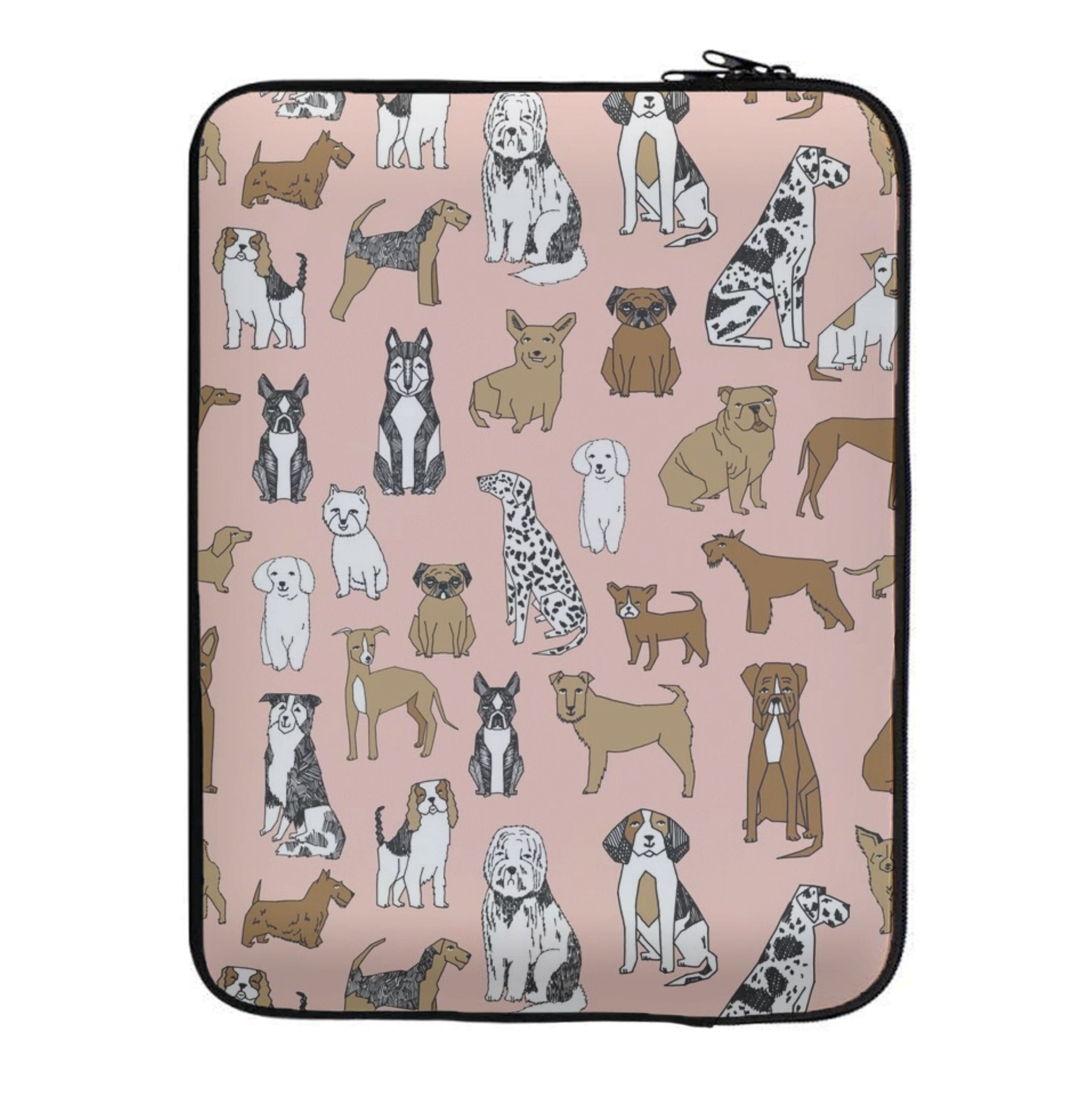 Dog Breeds - Animal Pattern Laptop Sleeve