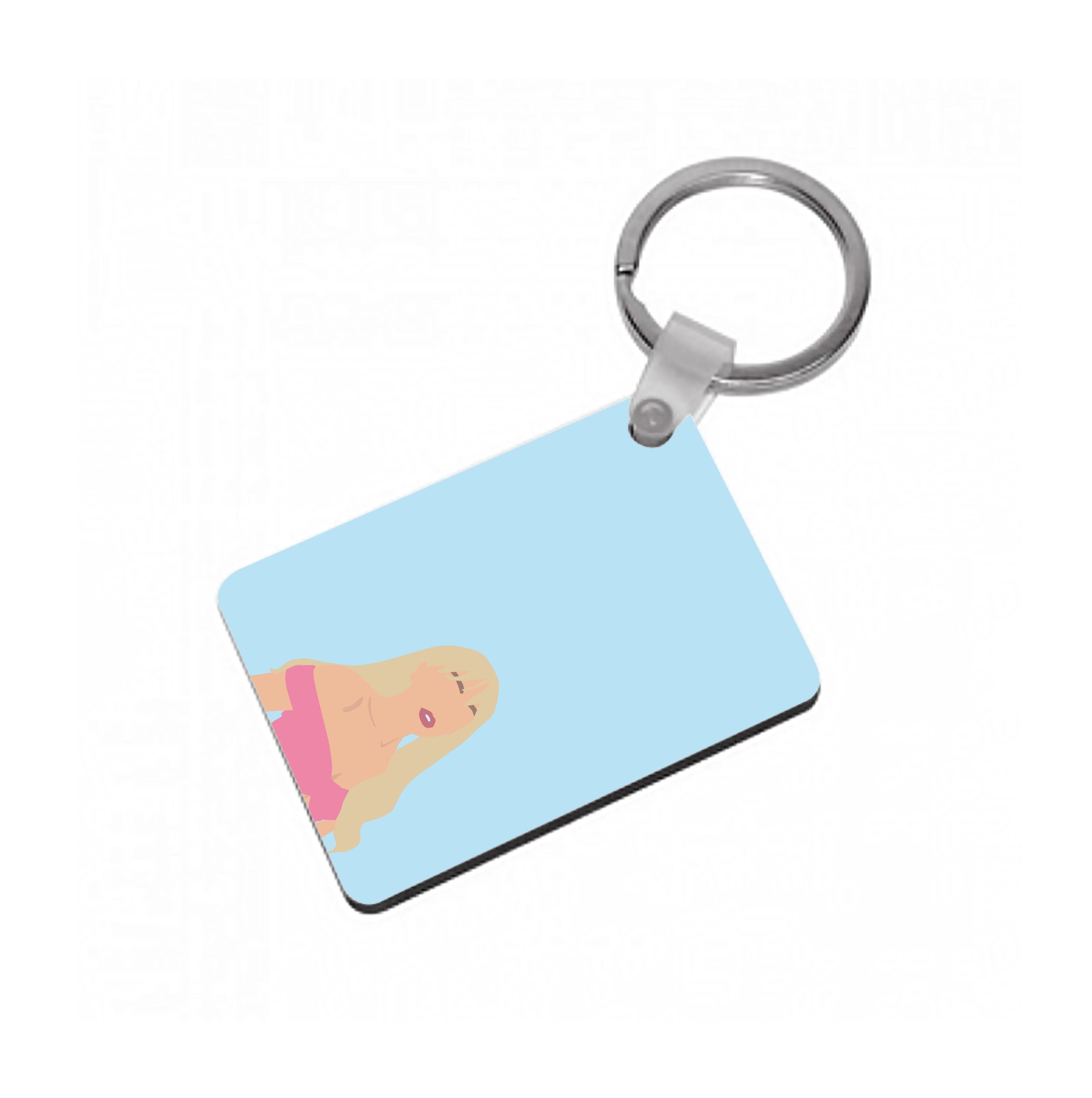 Pink Dress Keyring