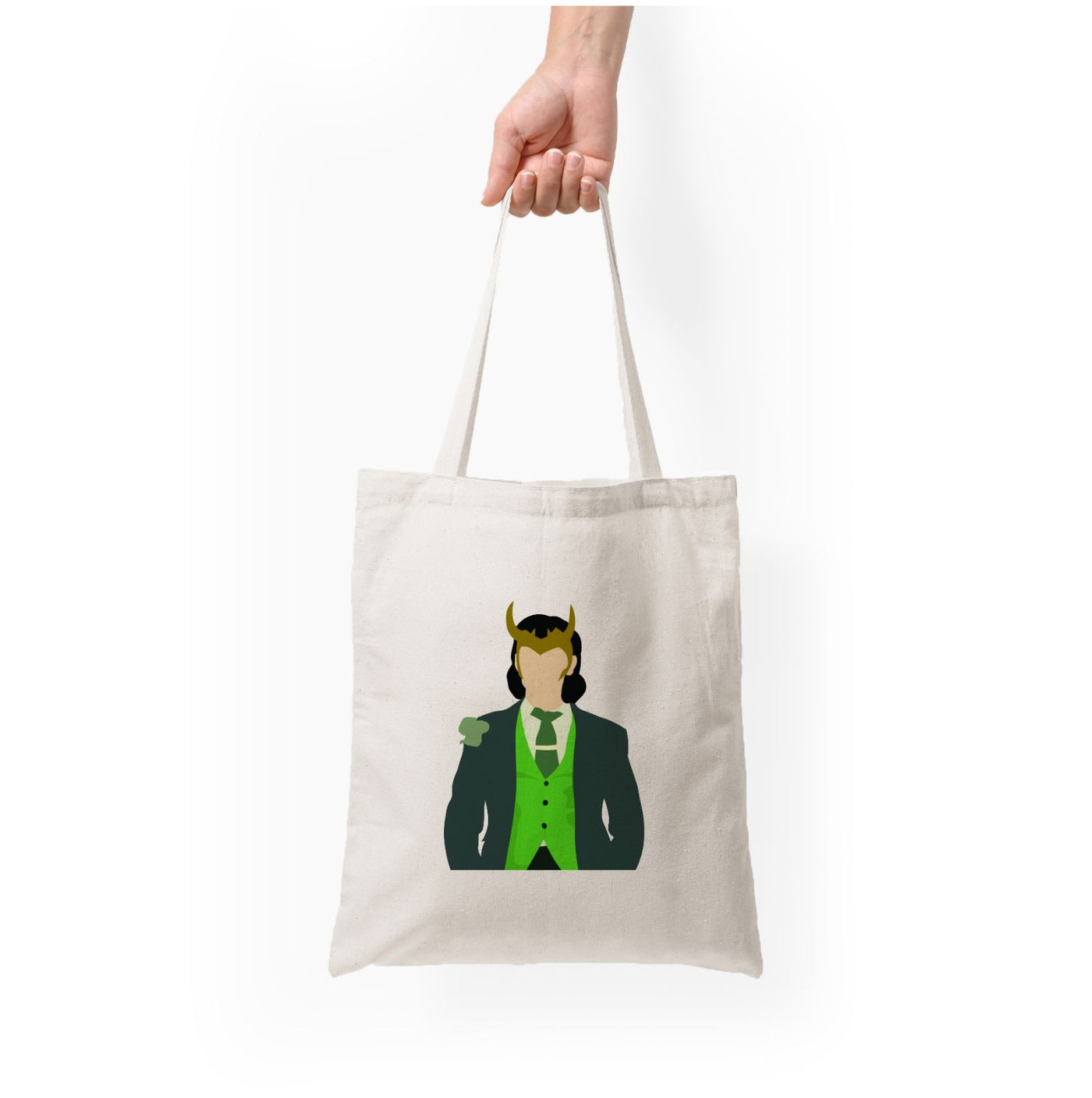 Loki With Horns Tote Bag