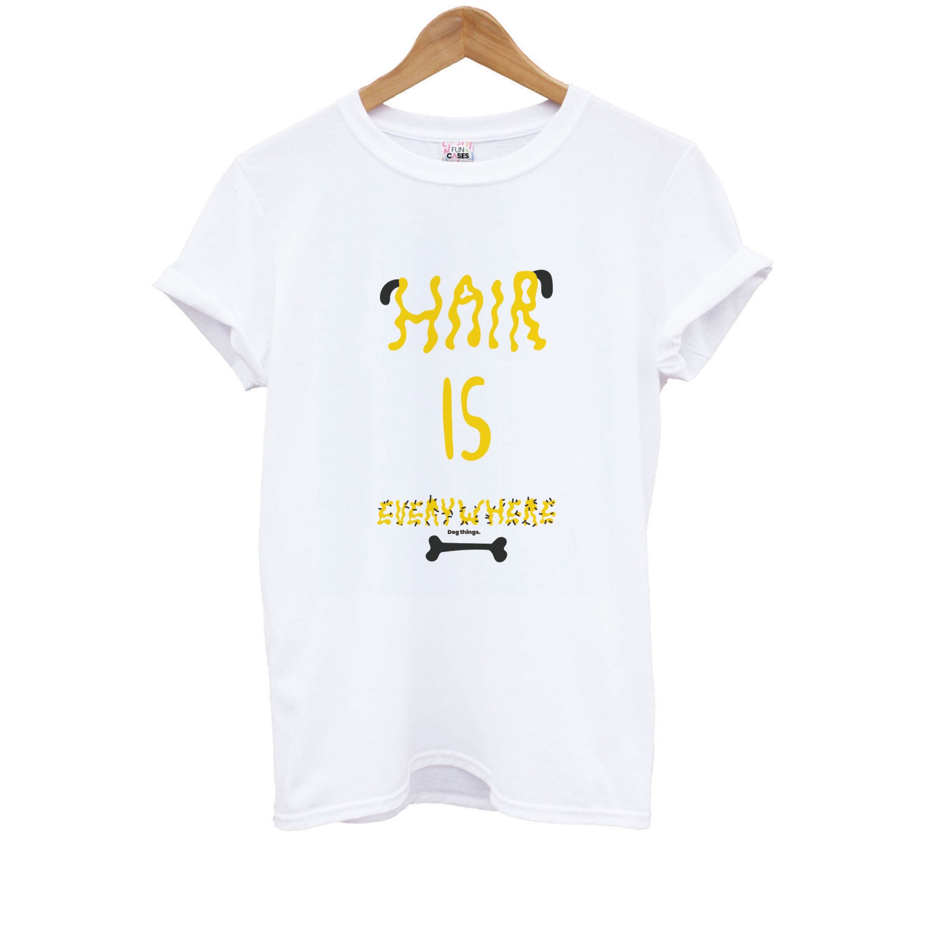 Hair is everywhere - Dog Patterns Kids T-Shirt