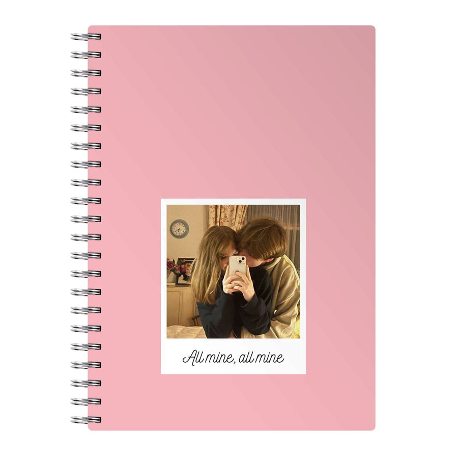 All Mine, All Mine - Personalised Couples Notebook