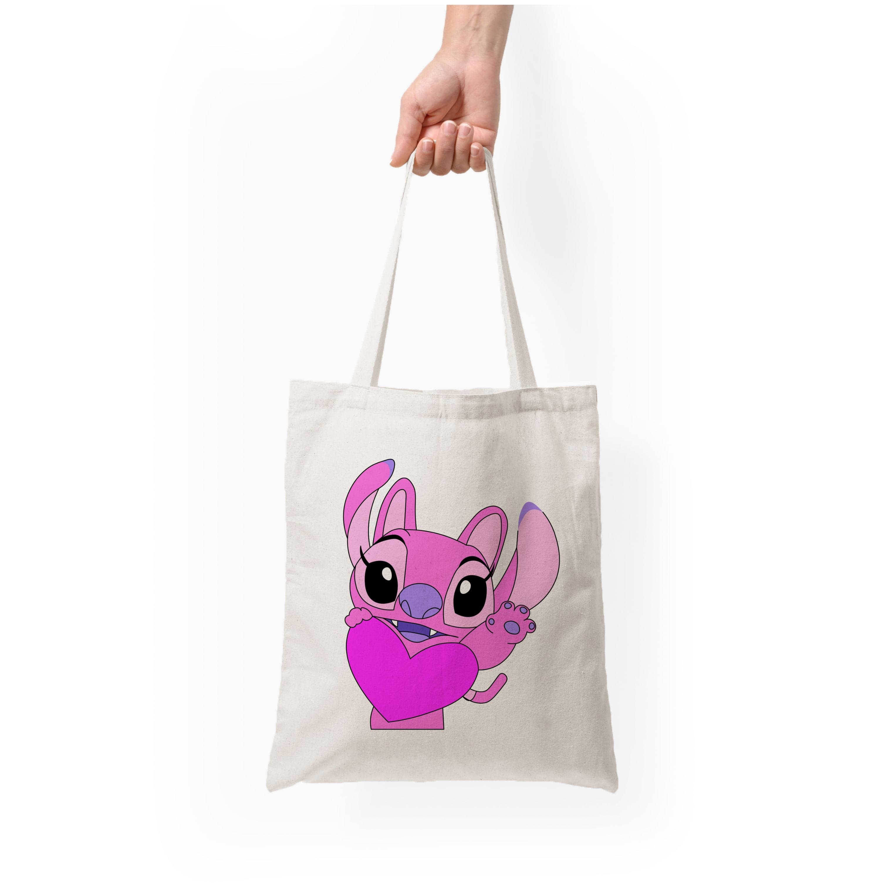 Holding Heart - Pink Alien Tote Bag