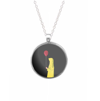 Holding Balloon - Clown Necklace