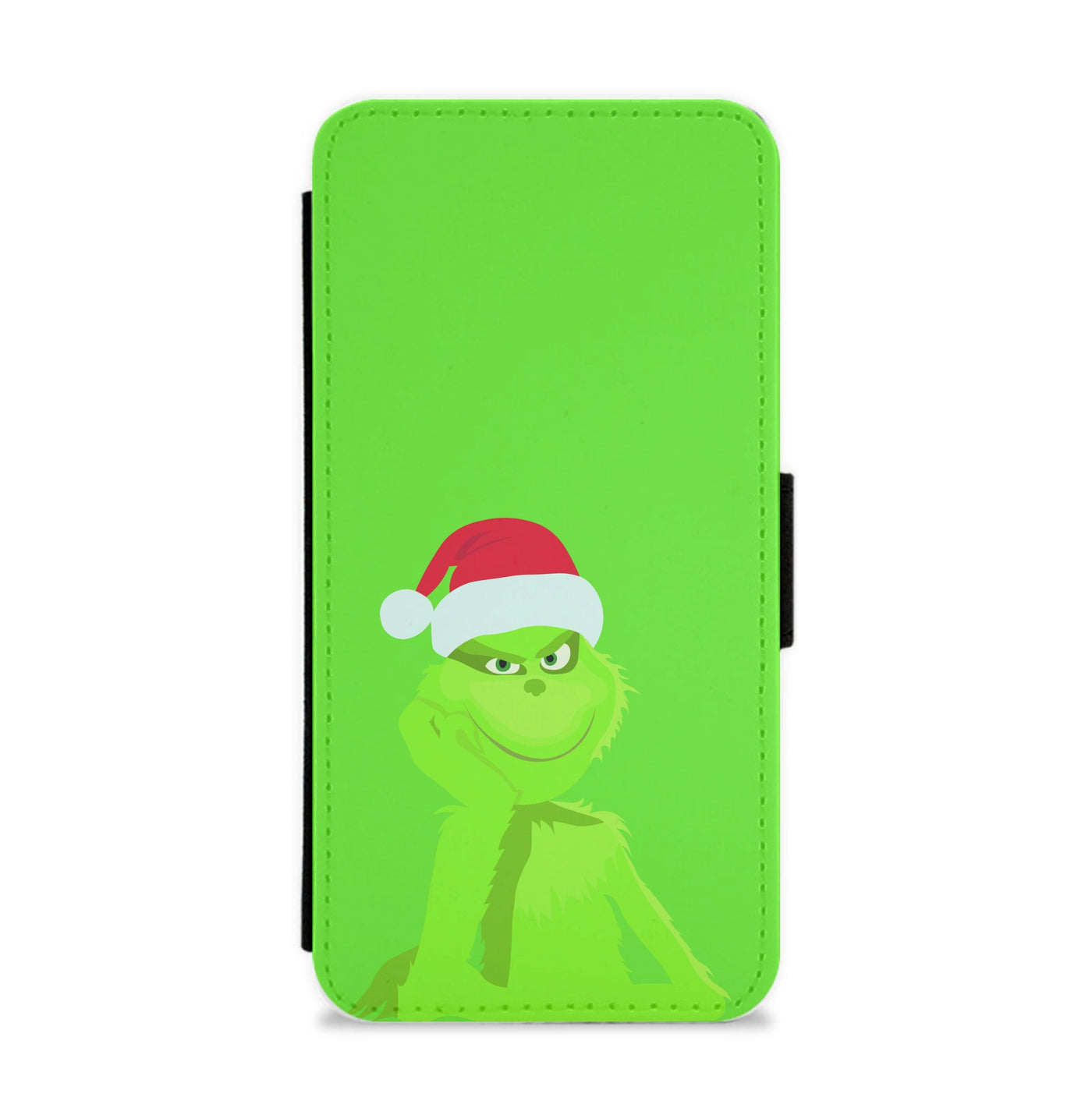 Christmas Hat - Grinch Flip / Wallet Phone Case