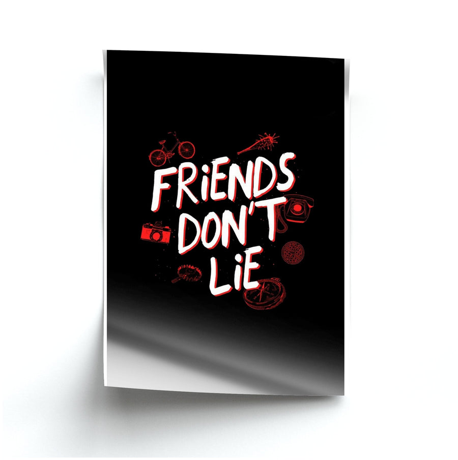 Friends Don't Lie - Stranger Things Poster