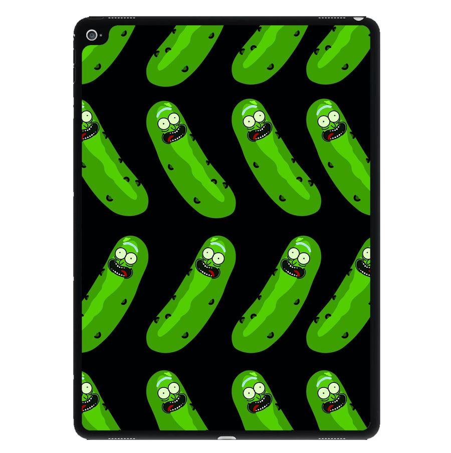 Pickle Rick Pattern - Rick And Morty iPad Case
