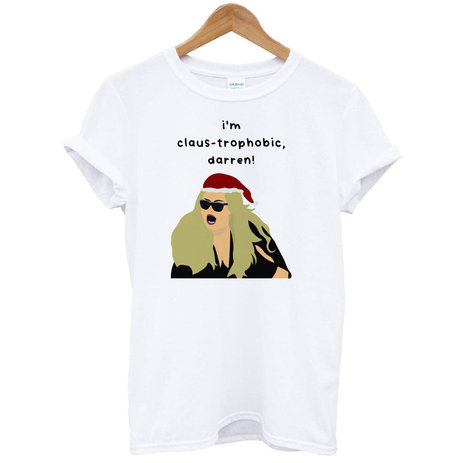 I'm Claus-trophobic Darren - Christmas T-Shirt