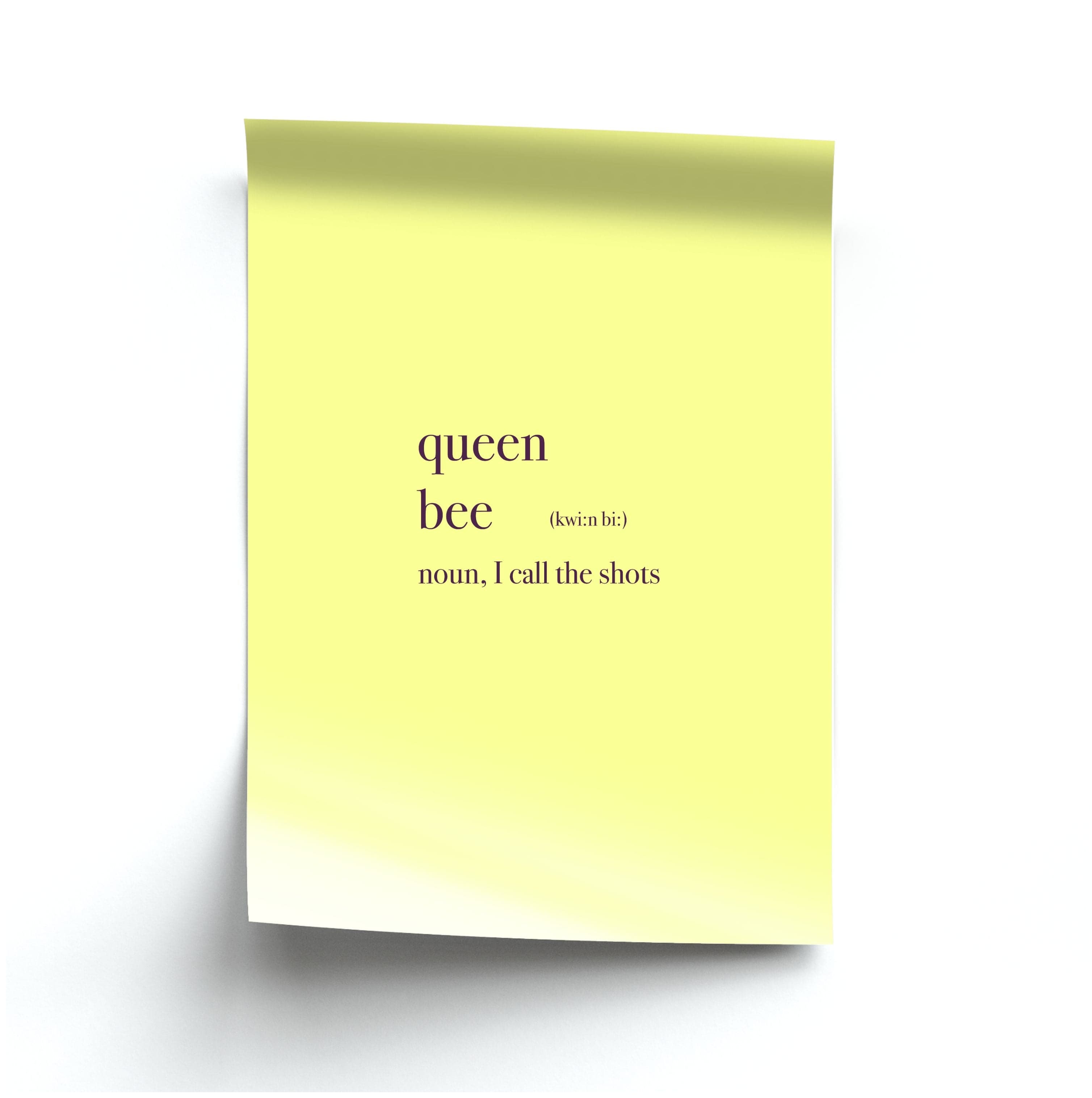 Queen Bee Definition - Queen B Poster