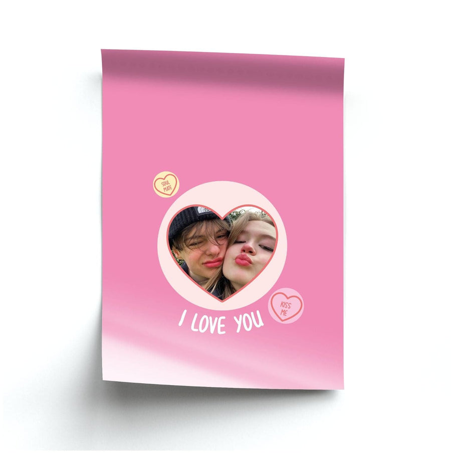 I Love You - Personalised Couples Poster