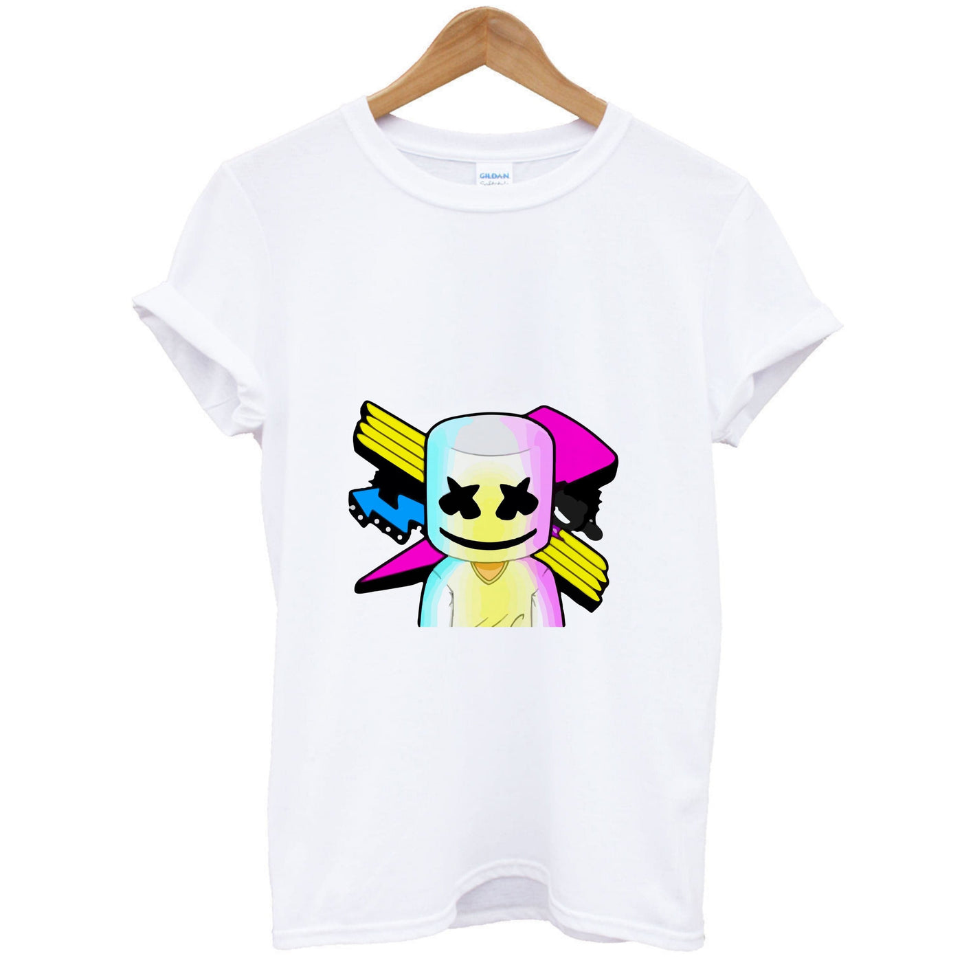 Neon Logo Marshmello  T-Shirt