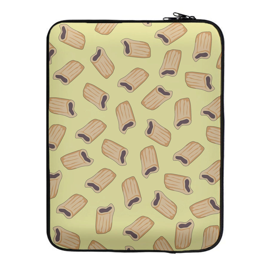 Fig Rolls - Biscuits Patterns Laptop Sleeve