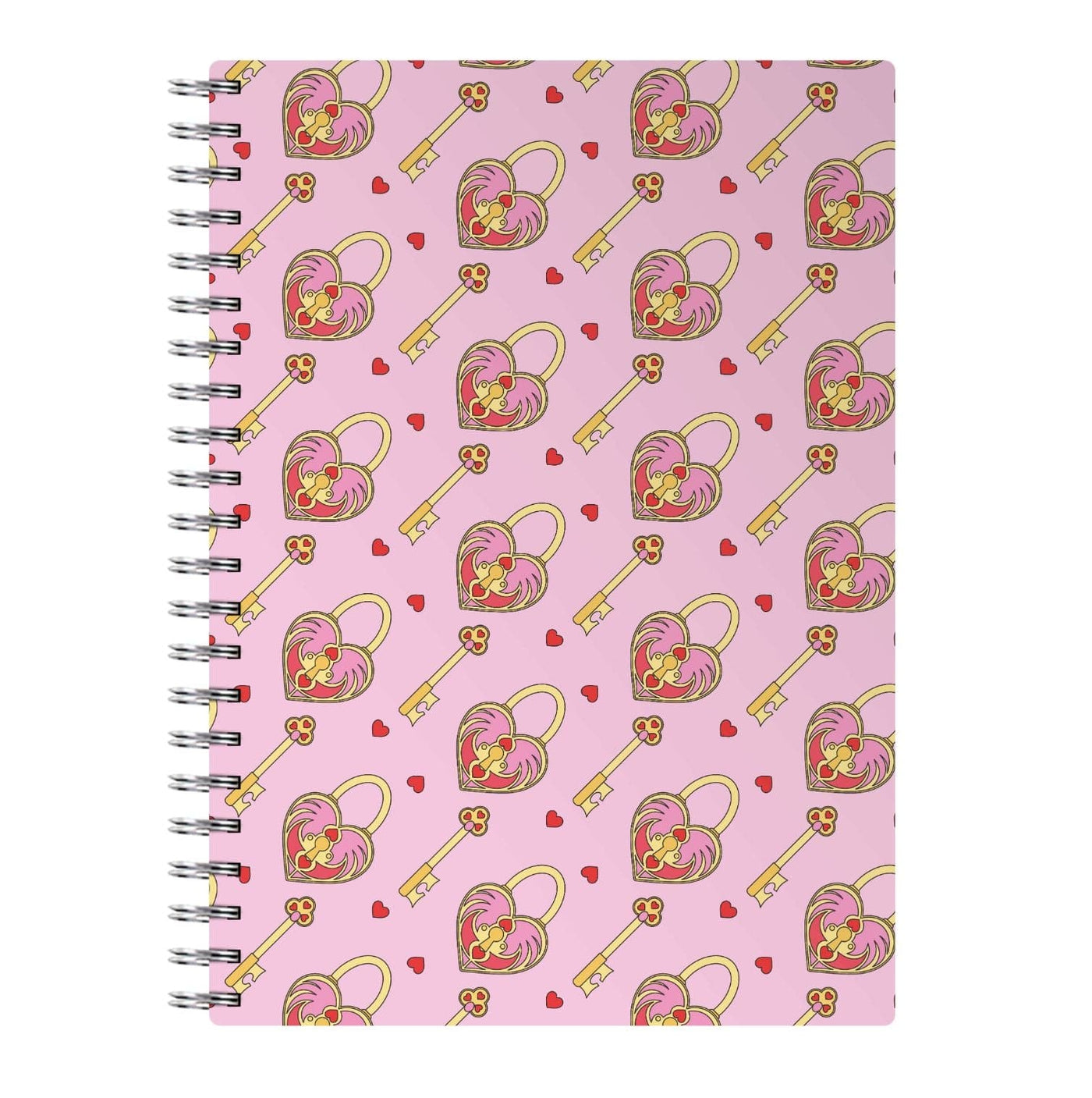 Pink Locket And Key - Valentine's Day Notebook