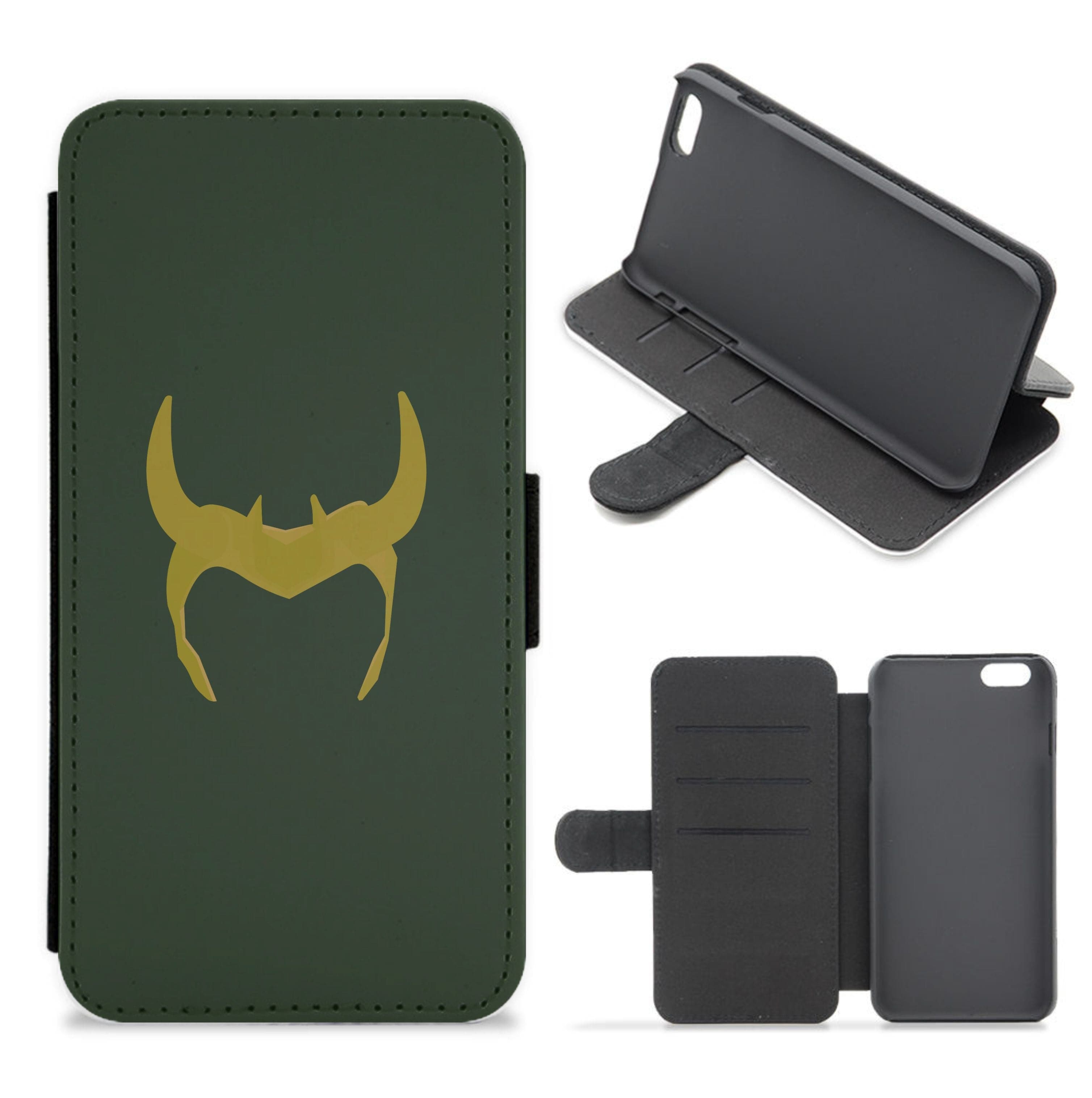 The Horned Helmet Flip / Wallet Phone Case