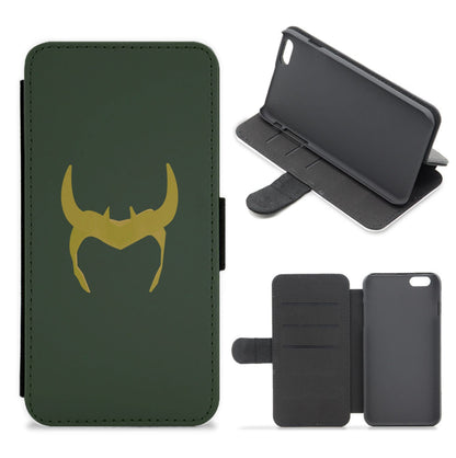 The Horned Helmet Flip / Wallet Phone Case