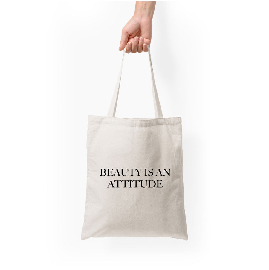 Beauty Is An Attitude - Clean Girl Aesthetic Tote Bag