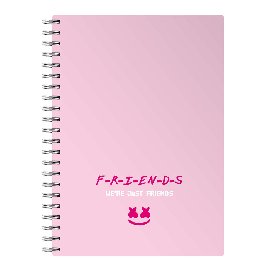 We're Just Friends - Marshmello Notebook