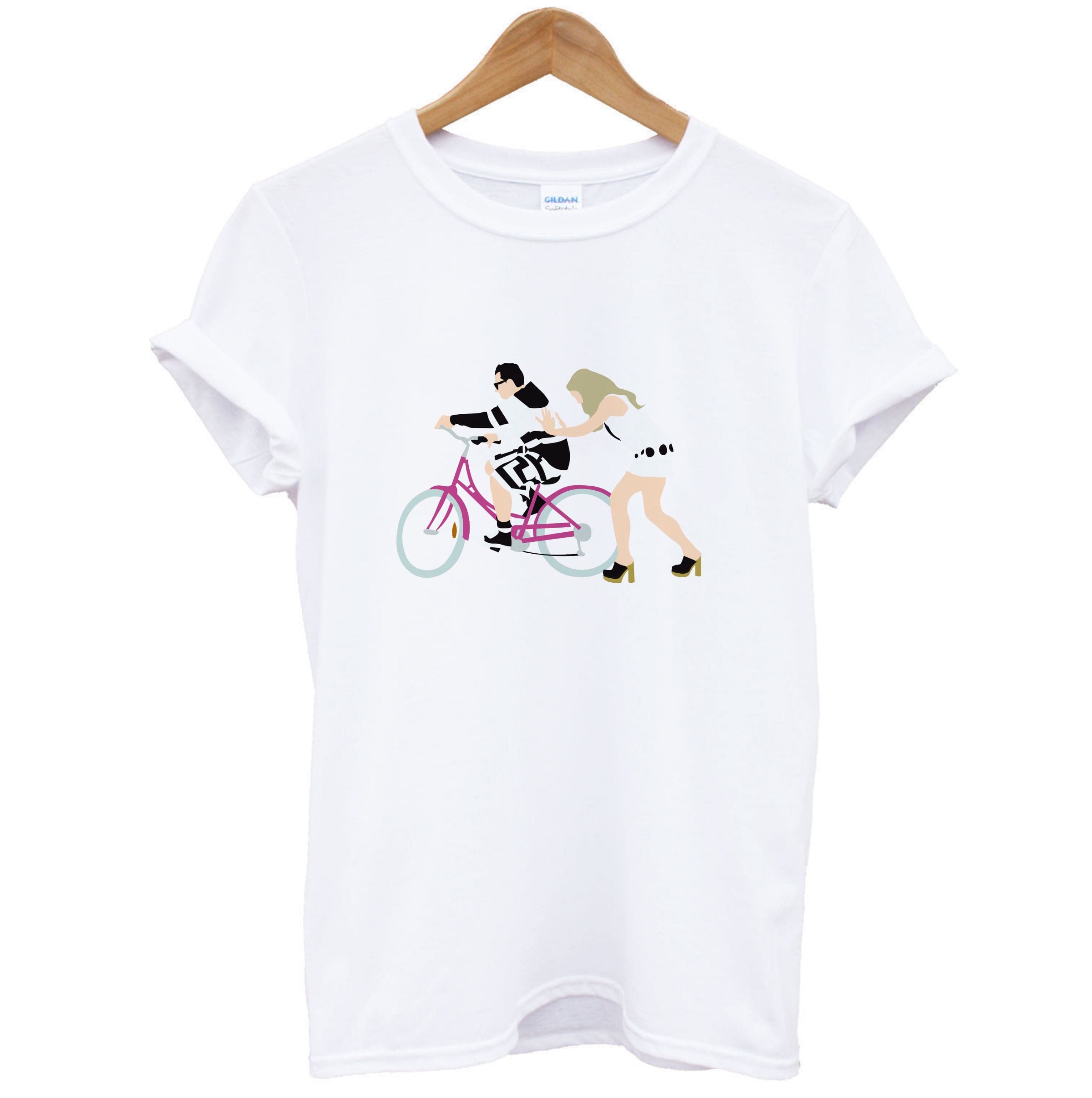 David Riding A Bike T-Shirt