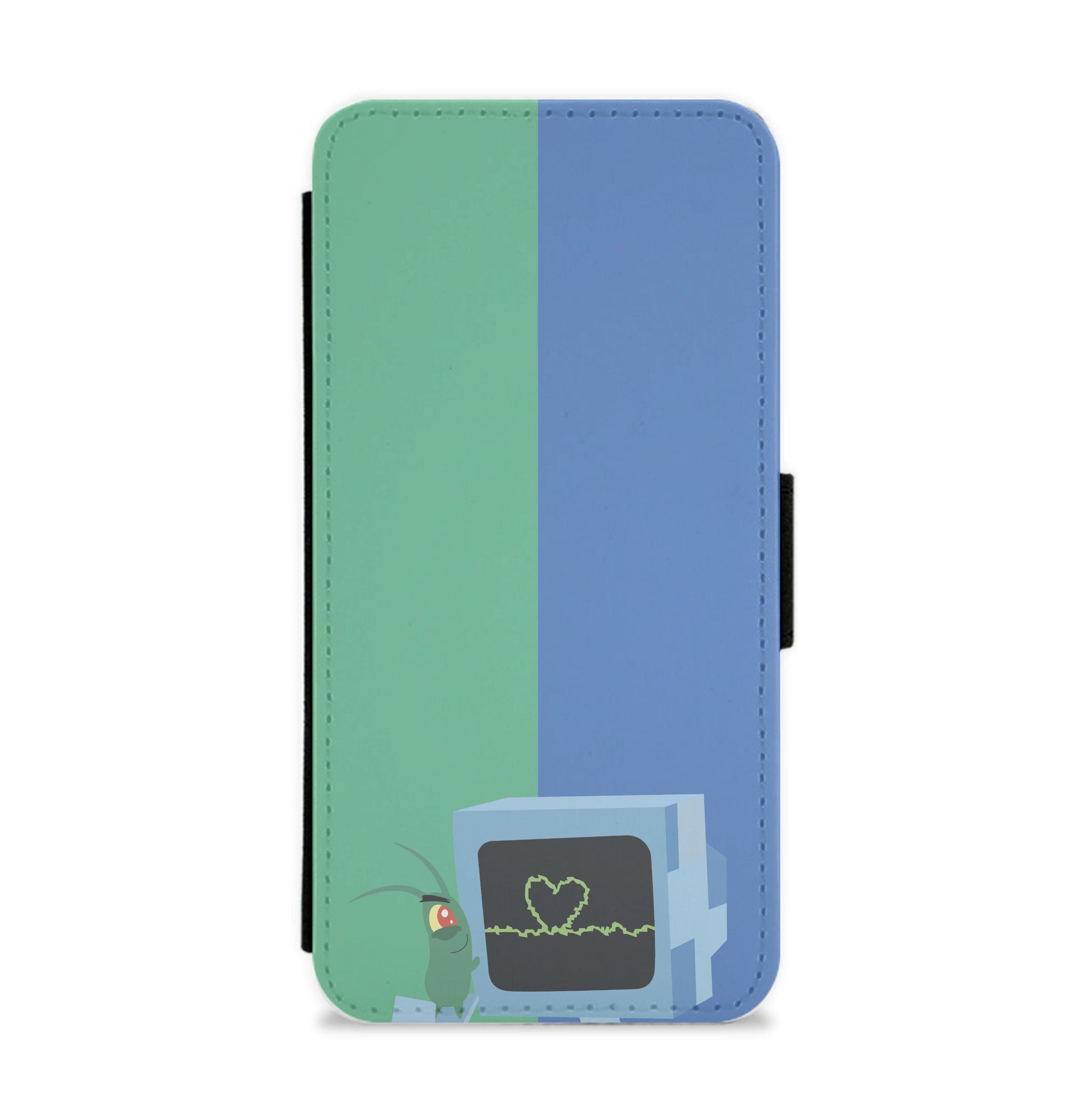 Plankton And Karen Flip / Wallet Phone Case