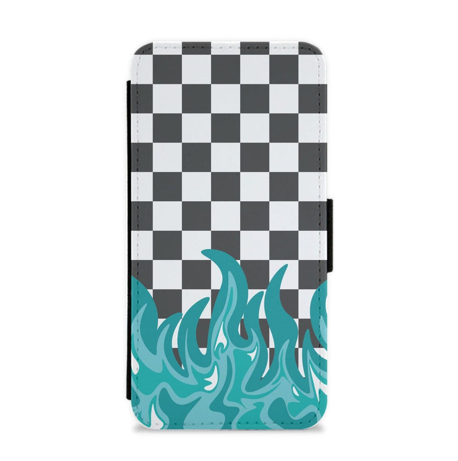 Blue Flame - Skate Aesthetic  Flip / Wallet Phone Case