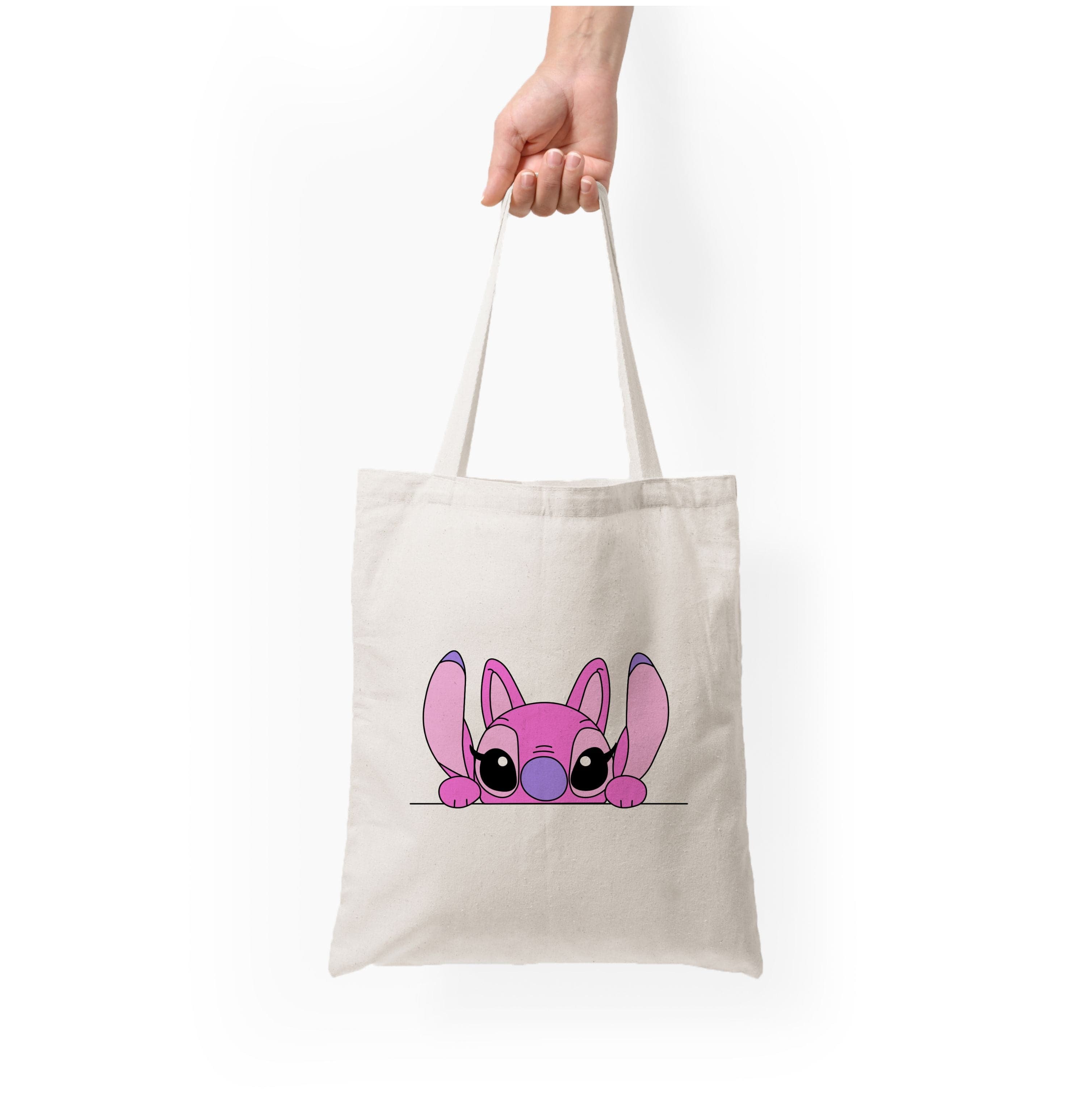 Angel Leaning - Pink Alien Tote Bag