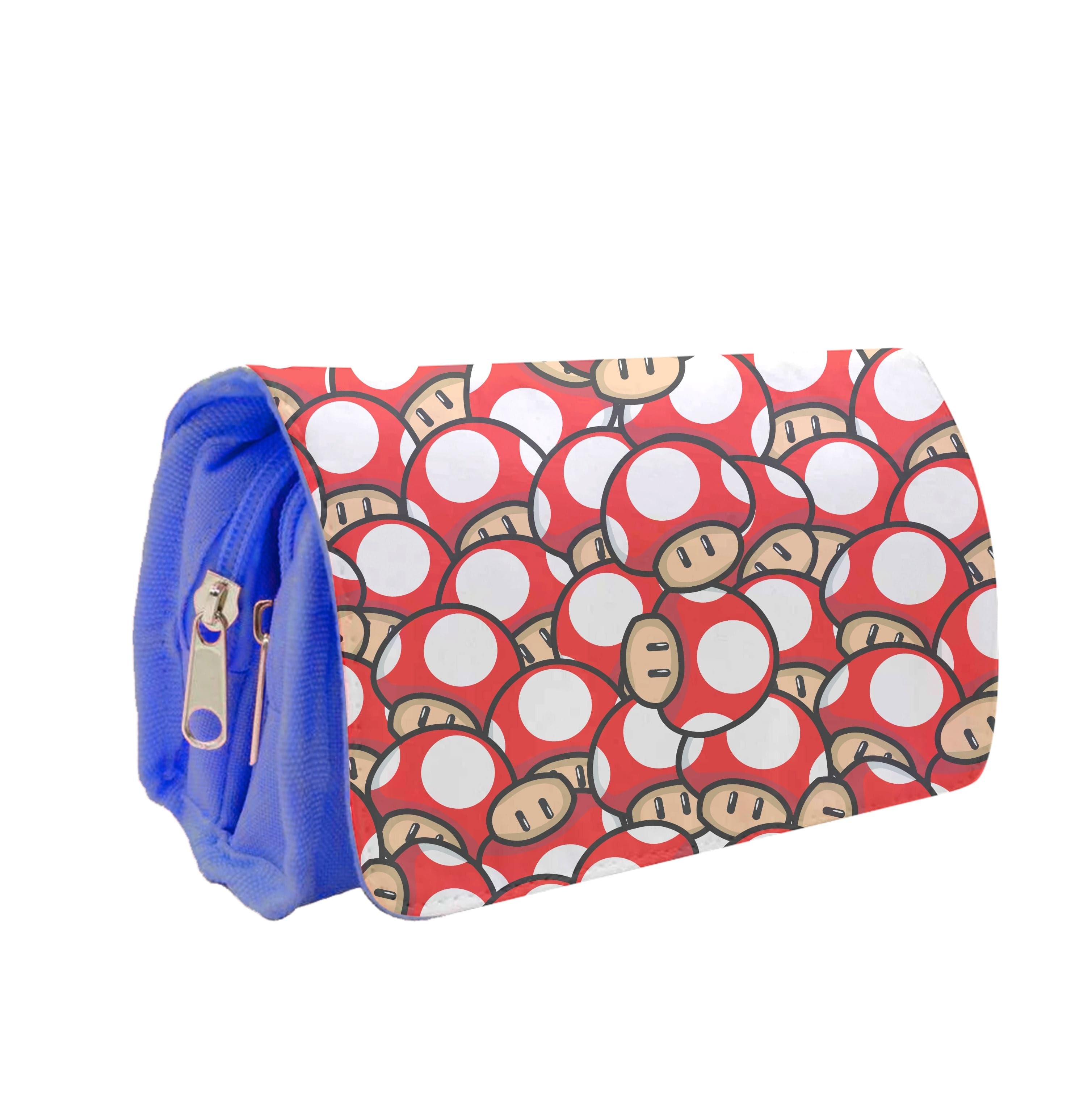 Mushroom Pattern - Red Pencil Case