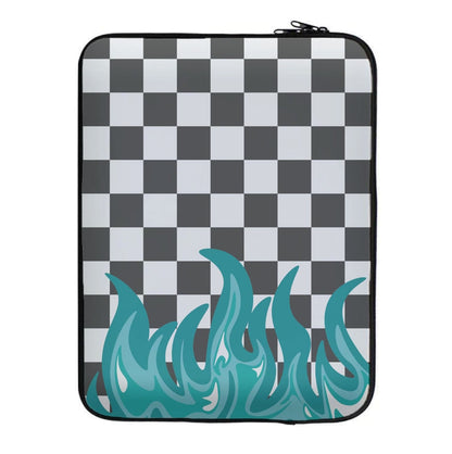 Blue Flame - Skate Aesthetic  Laptop Sleeve