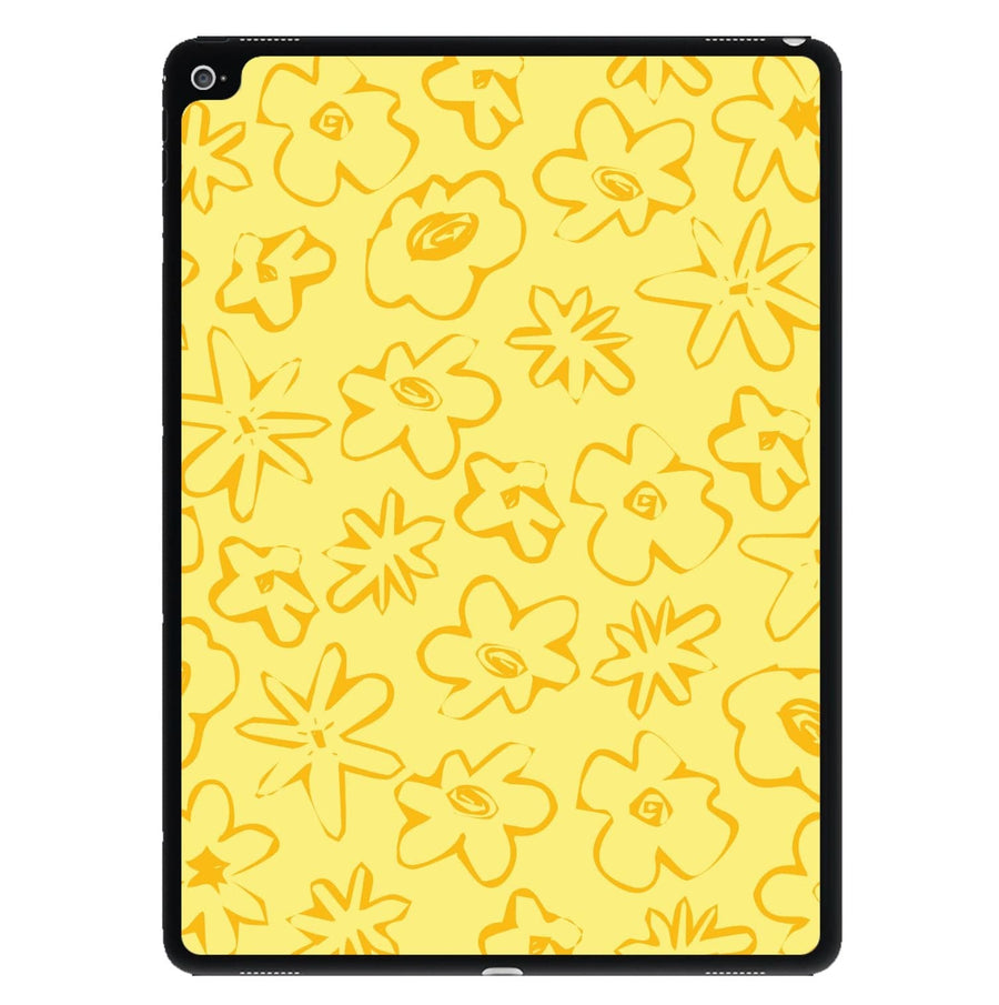 Yellow And Orange - Floral Patterns iPad Case