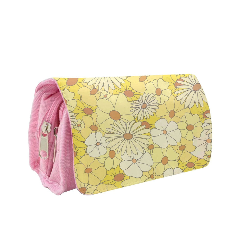 Yellow Flower Pattern - Mothers Day Pencil Case
