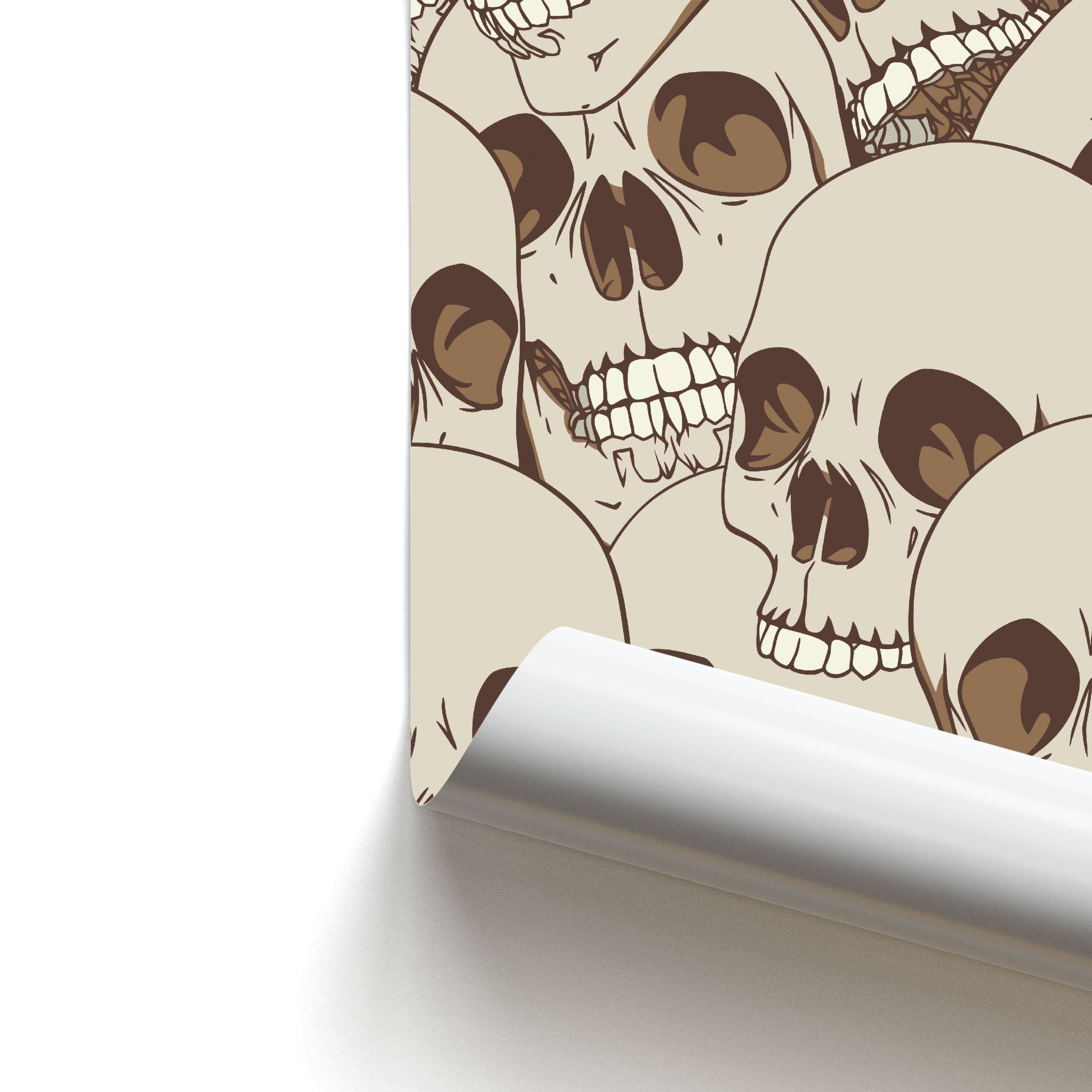 Skull Pattern - Halloween Poster