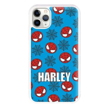 Spiderman And Webs - Personalised Superhero Comic Phone Case