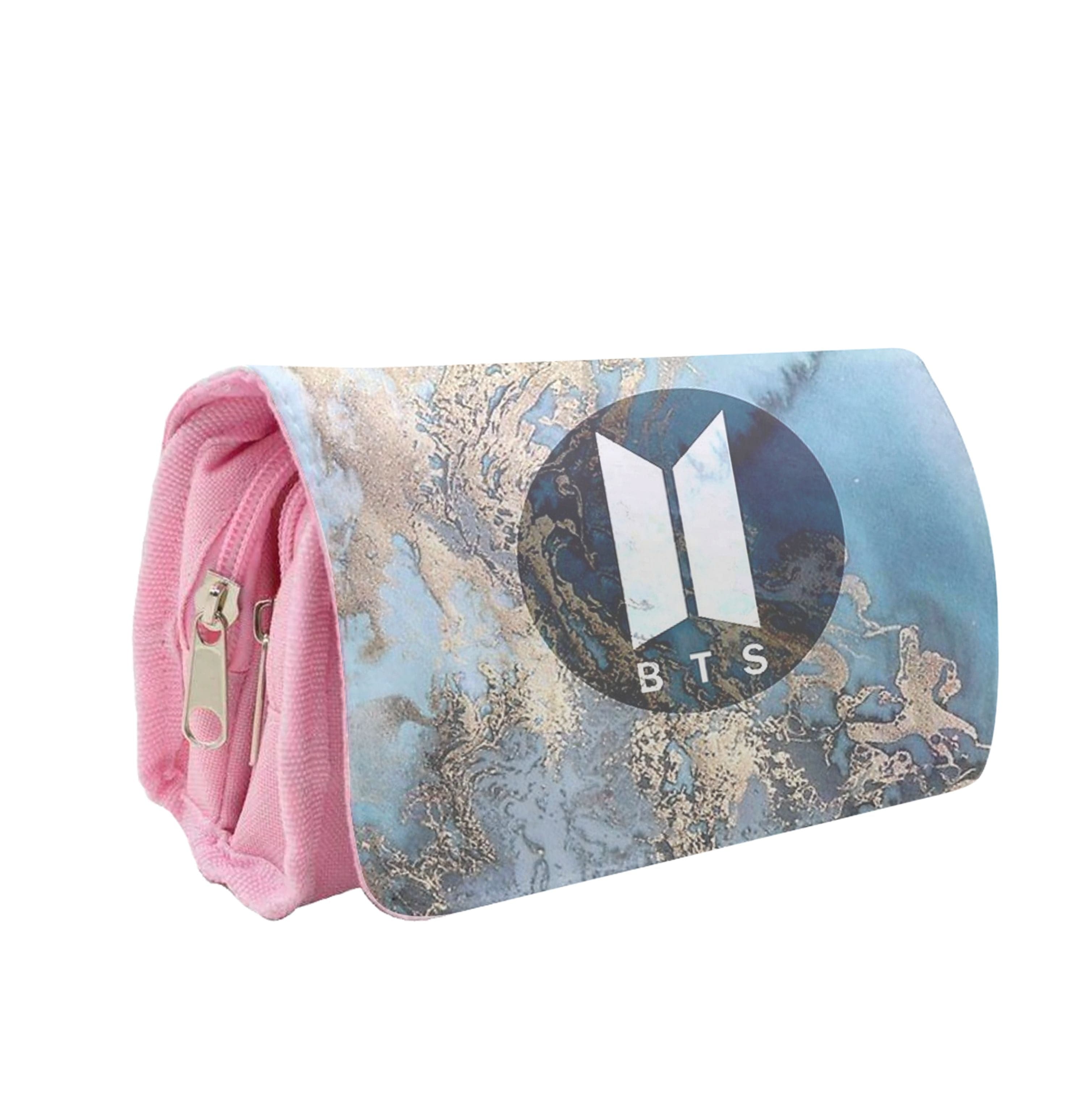 K-Pop Band Logo Marble Pencil Case