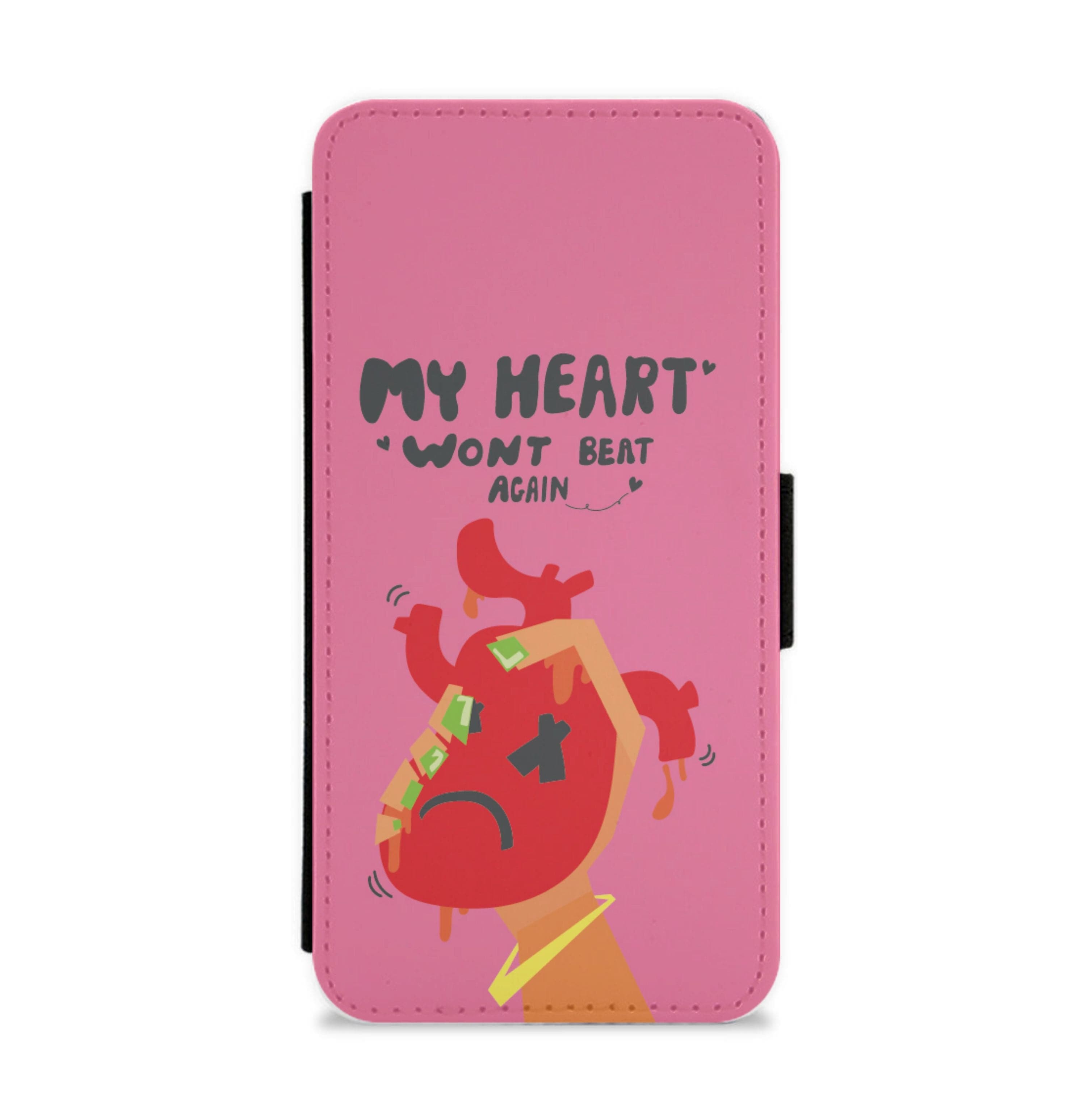 My heart wont beat again Flip / Wallet Phone Case