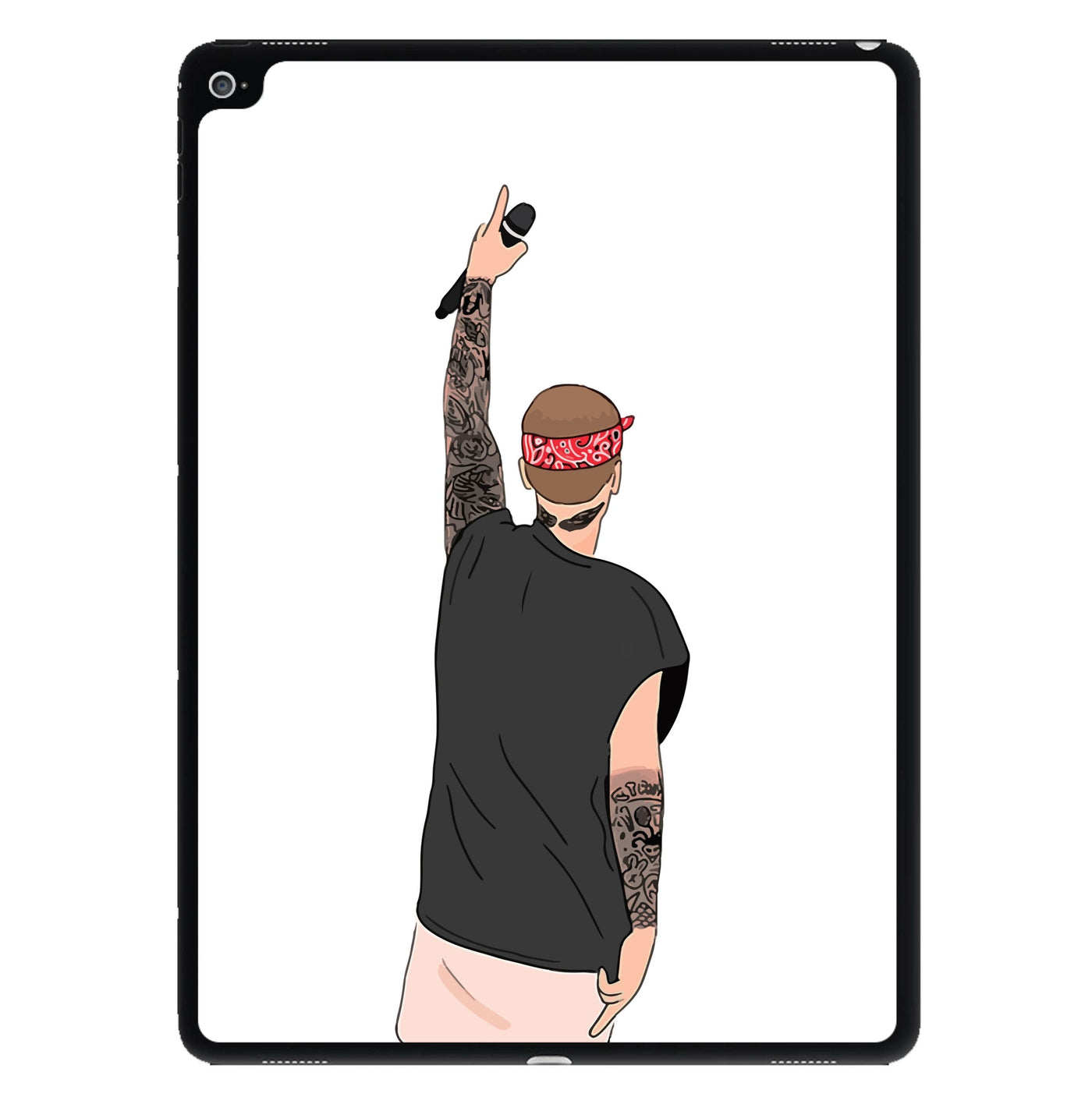 Justin Bieber Back Concert Cartoon iPad Case