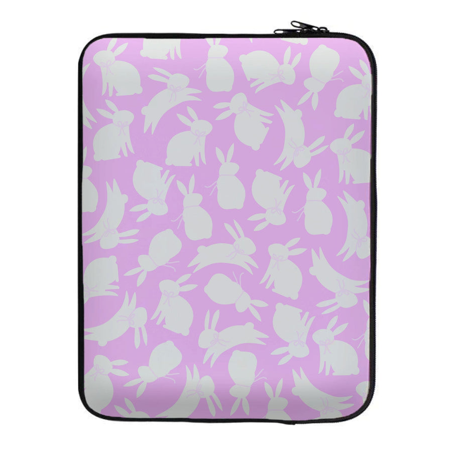 Bunnies And Bows - Easter Patterns Laptop Sleeve