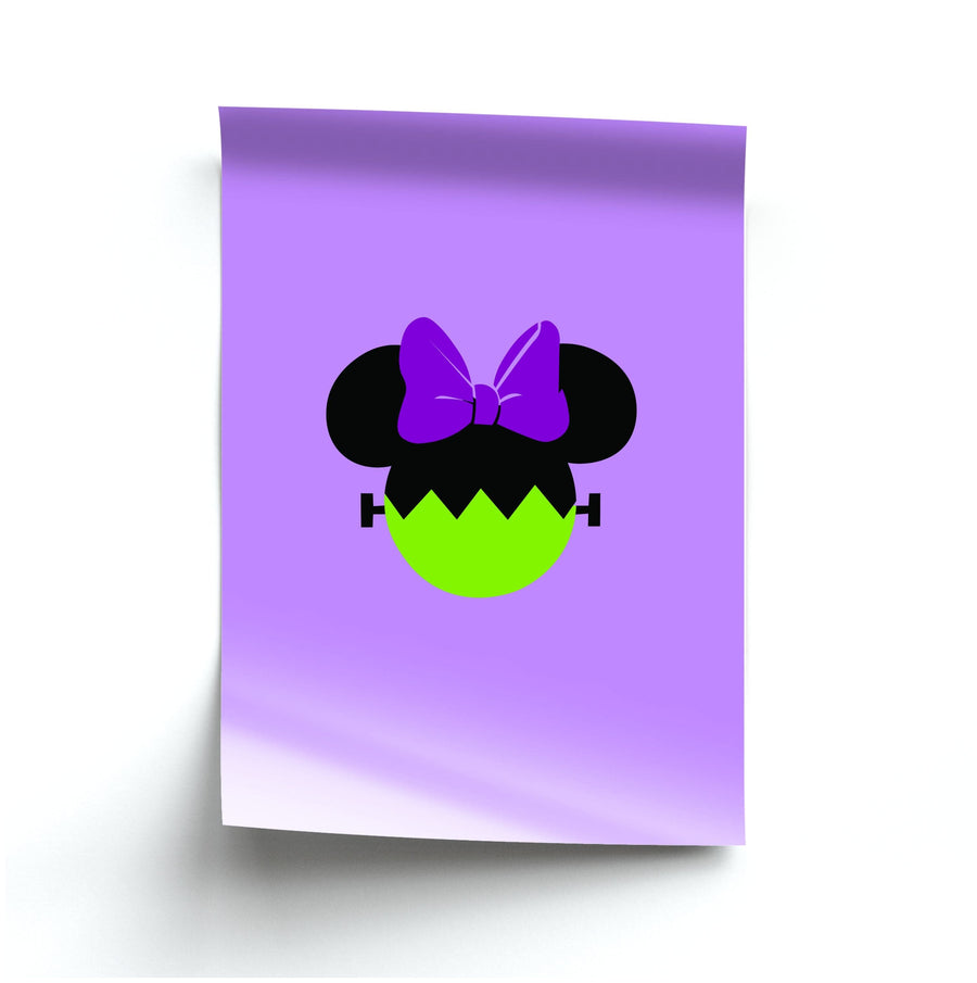 Frankenstein Minnie Mouse - Disney Halloween Poster