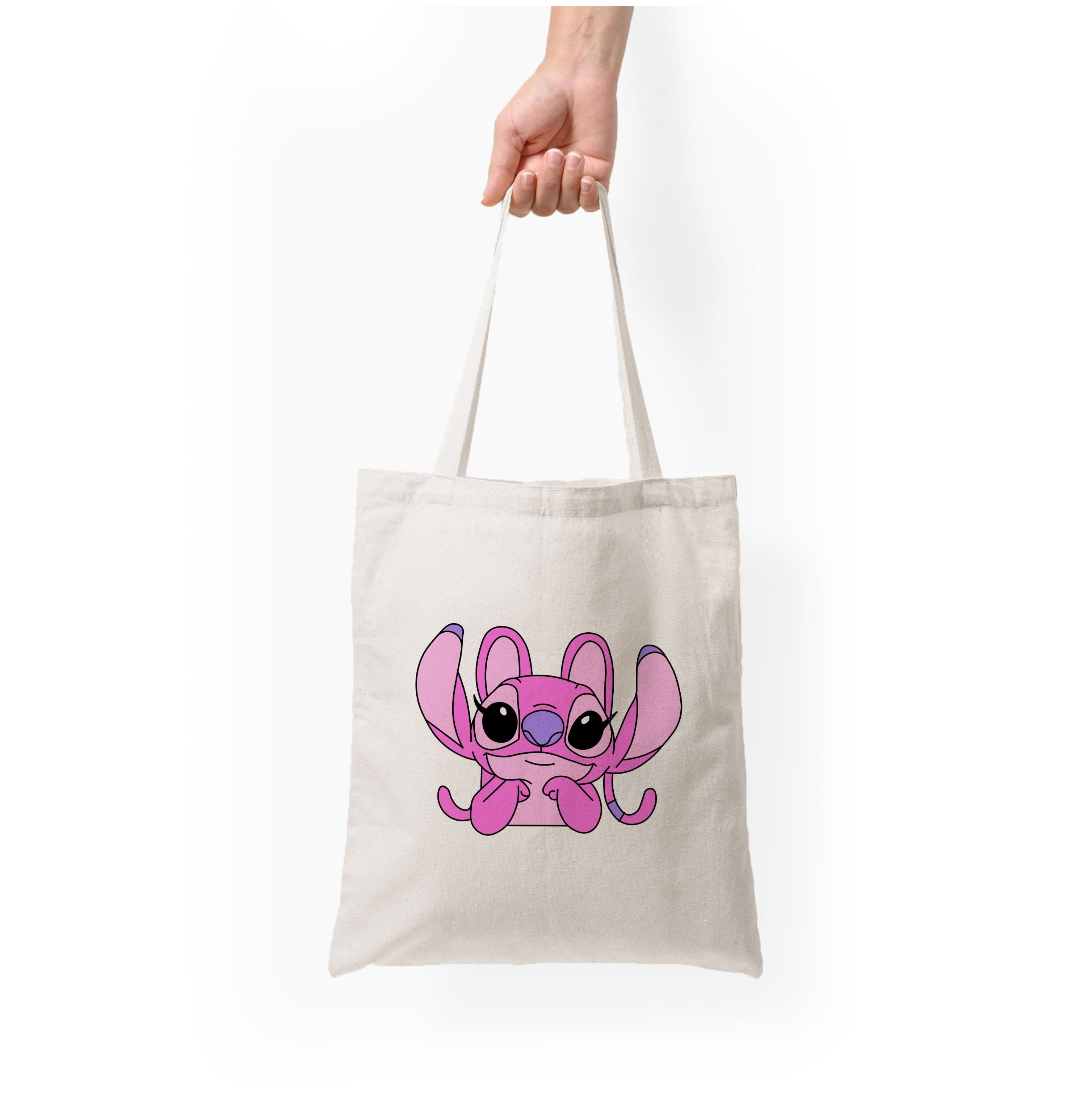 Gazing - Pink Alien Tote Bag