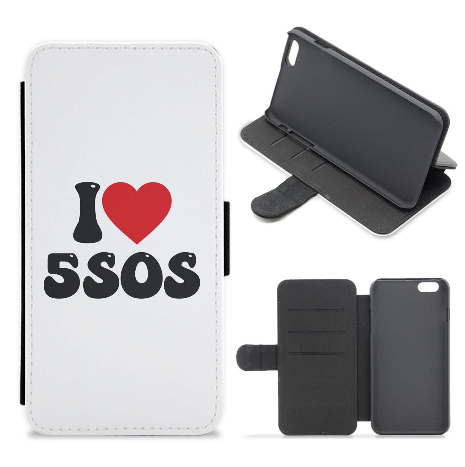 I Heart 5 Seconds Flip / Wallet Phone Case