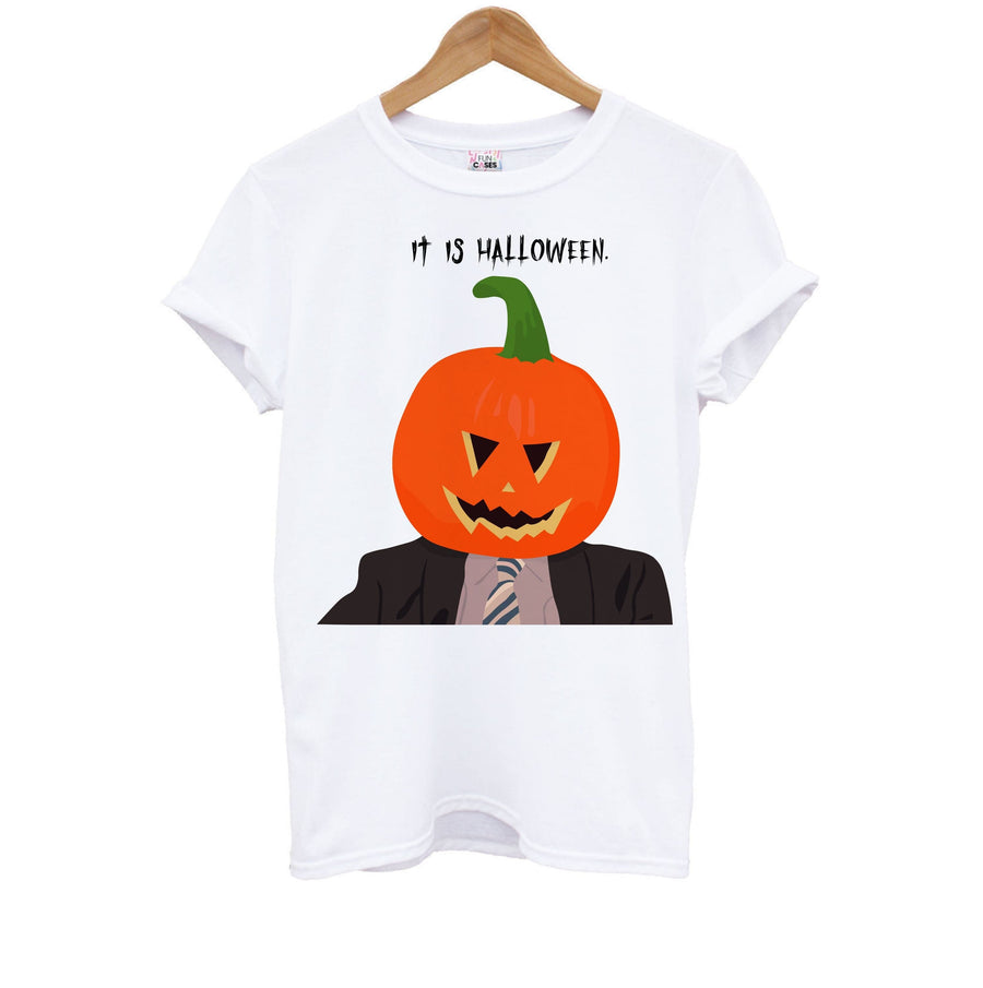 Pumpkin Dwight The Office - Halloween Specials Kids T-Shirt